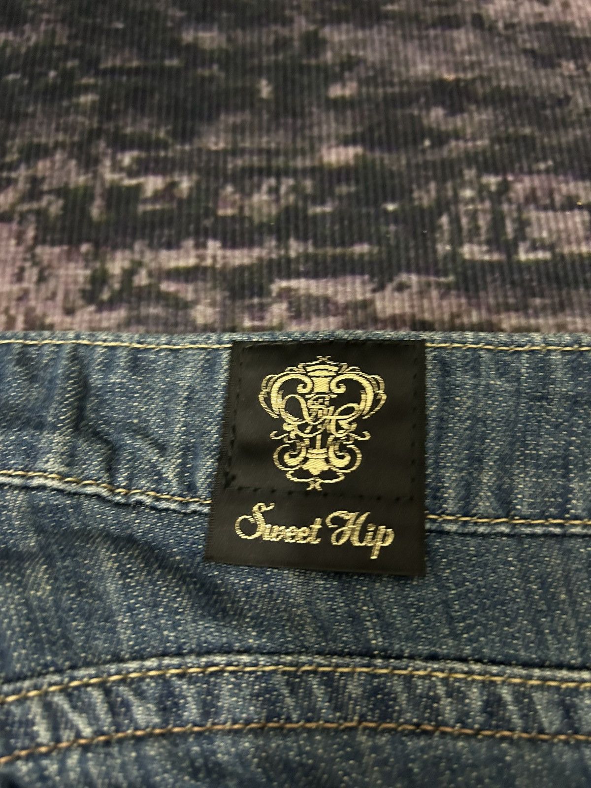 If Six Was Nine Japanese Brand Sweat Hip Washed Flare Jeans Size US 28 / EU 44 - 11 Thumbnail