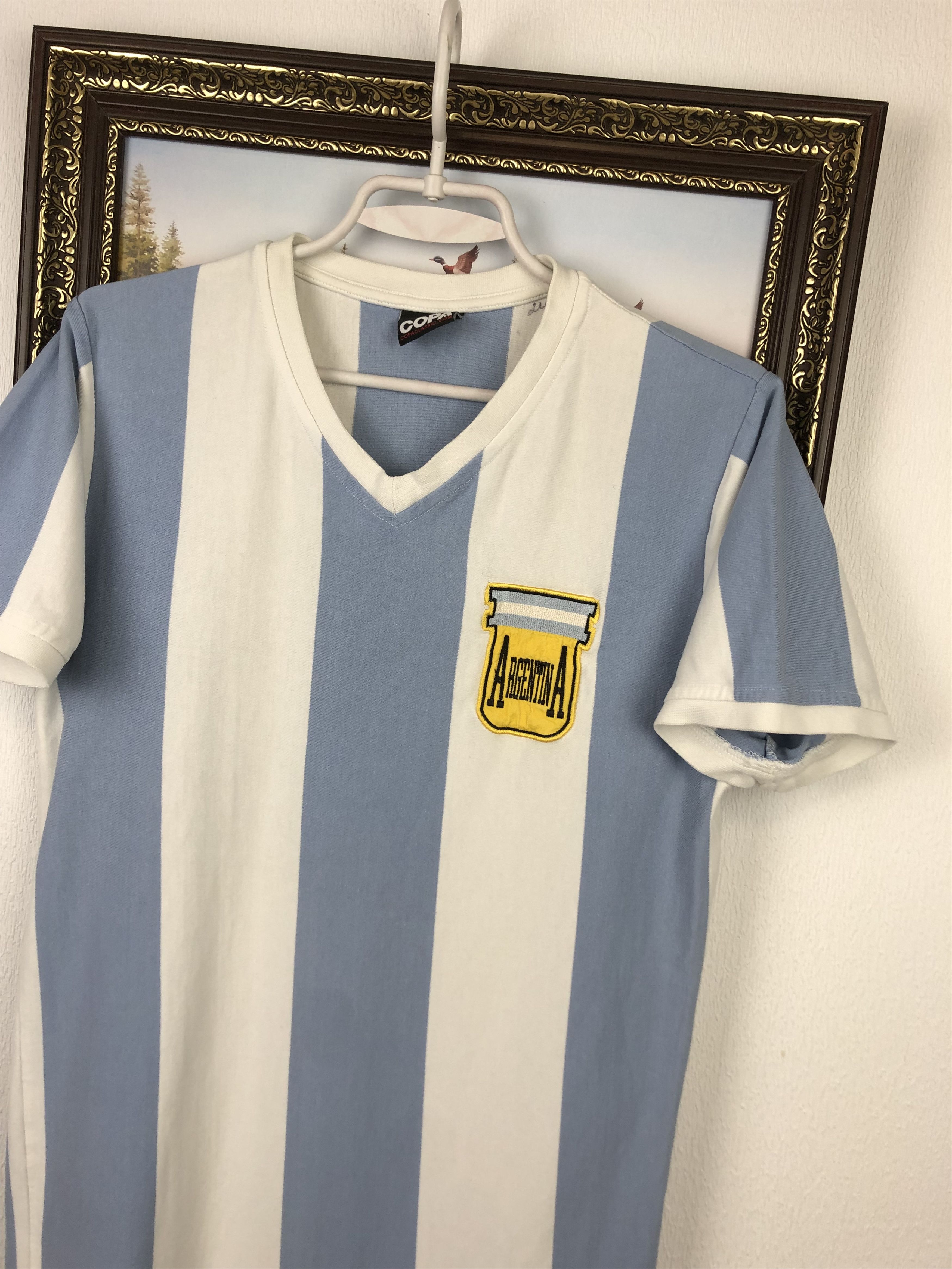 Vintage Argentina Football Shirt Soccer National Jersey Messi Trikot Size US S / EU 44-46 / 1 - 3 Thumbnail
