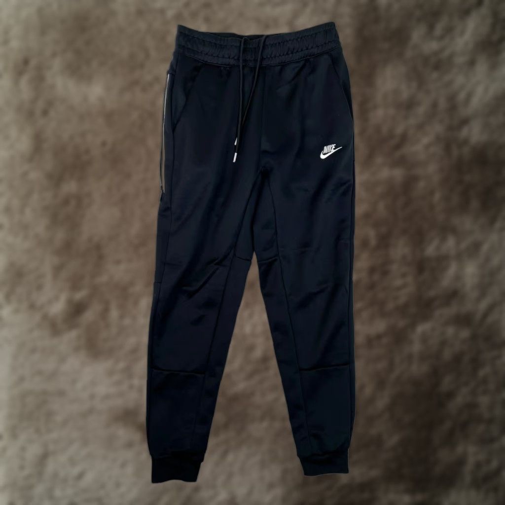 Nike Nike Pants Mens Small Black Joggers Zip Pocket Tapered Cuff Athletic Training Size US 29 - 1 Thumbnail