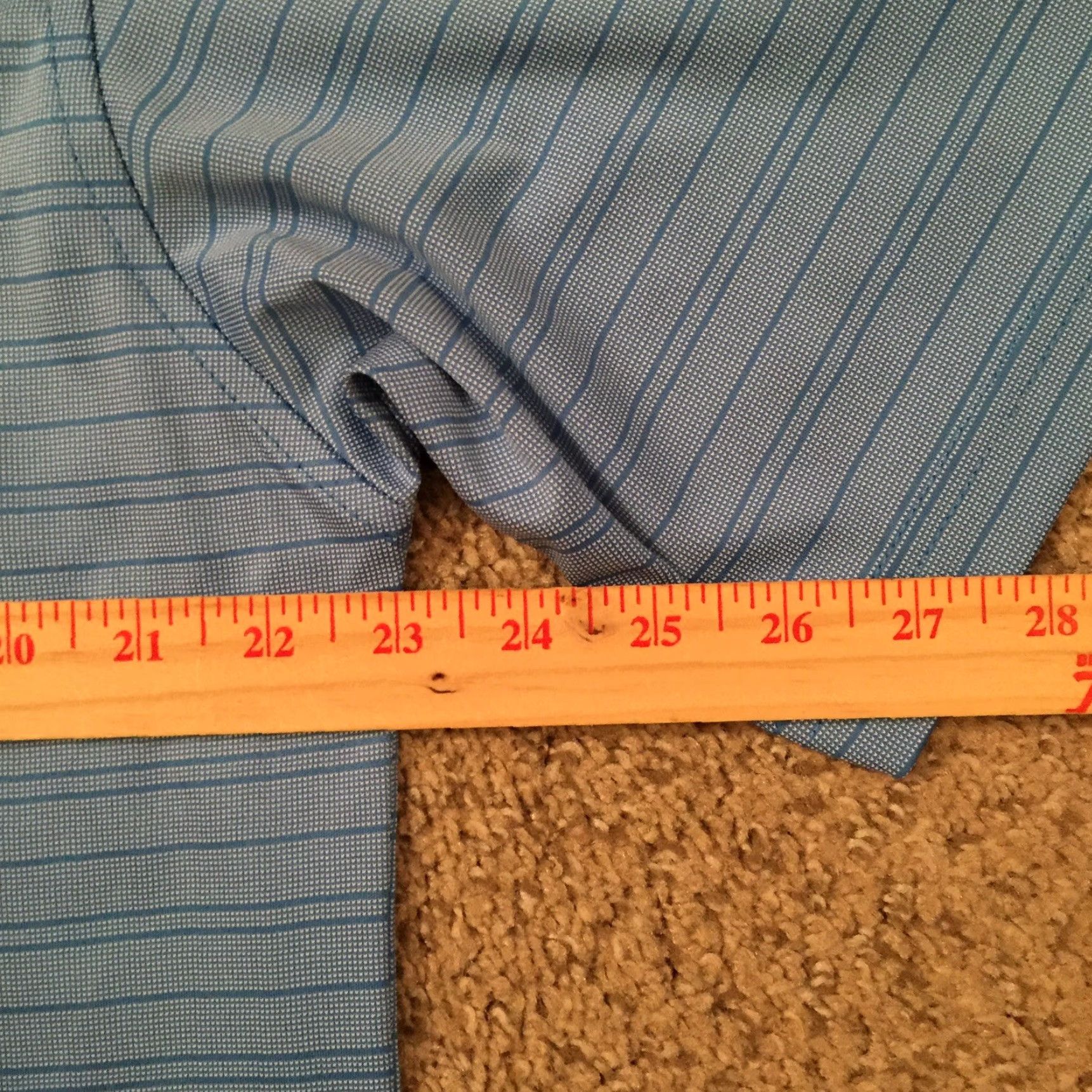 Vintage Walter Hagen Polo Shirt Mens L Blue Striped Short Sleeve Size US L / EU 52-54 / 3 - 7 Thumbnail