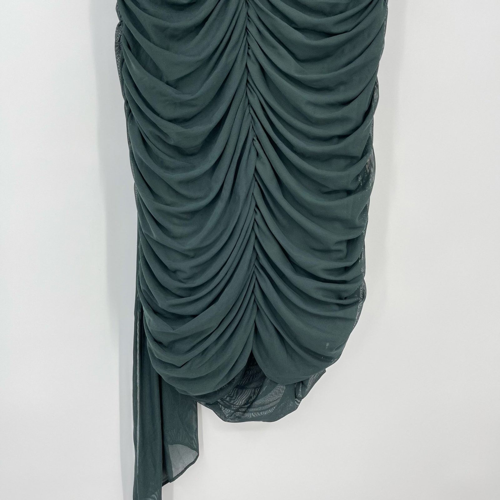 Amanda Uprichard Amanda Uprichard | Anja Mini Dress in Moss Green M Size M / US 6-8 / IT 42-44 - 10 Thumbnail