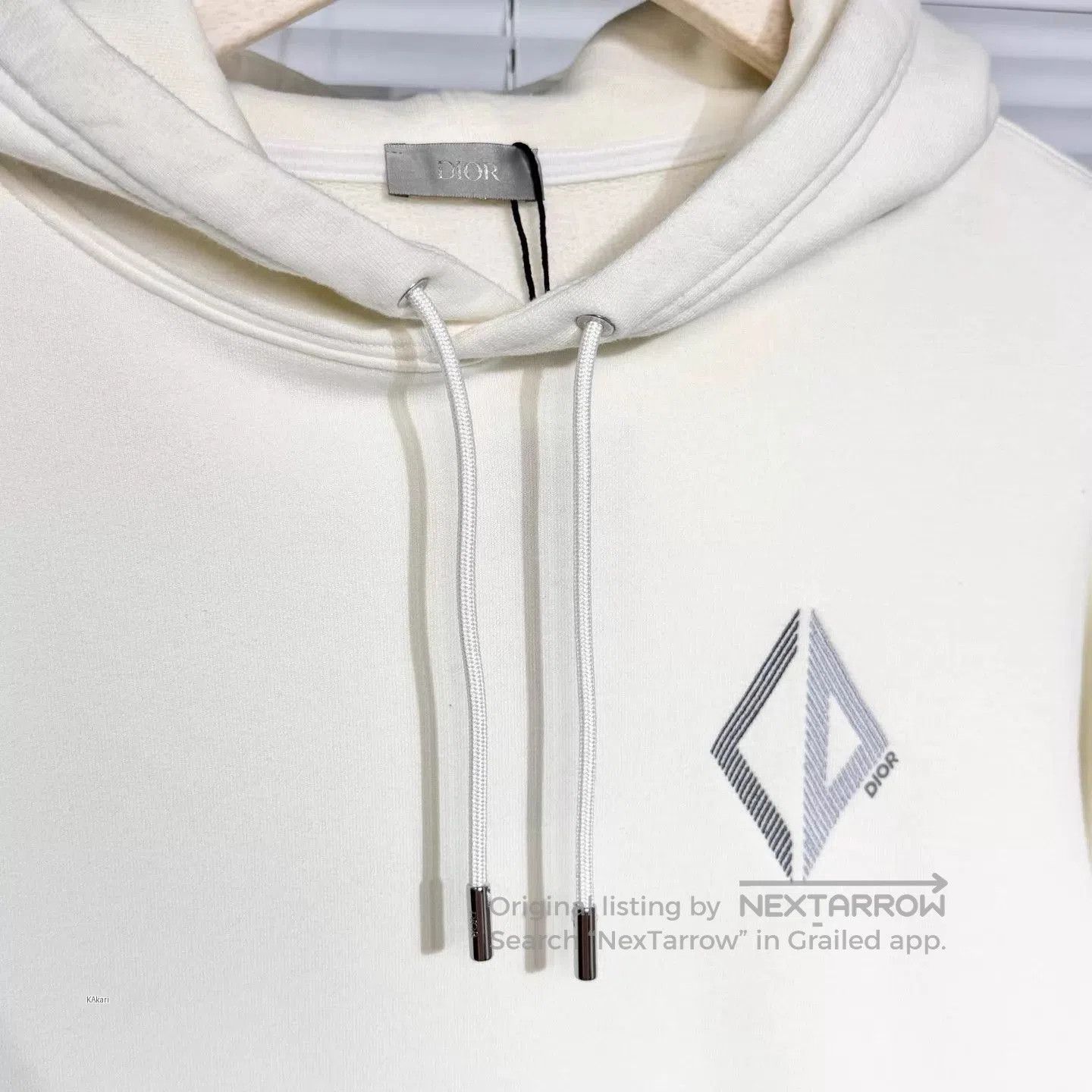 Dior White Diamond Logo Hoodie. Size US S / EU 44-46 / 1 - 3 Thumbnail