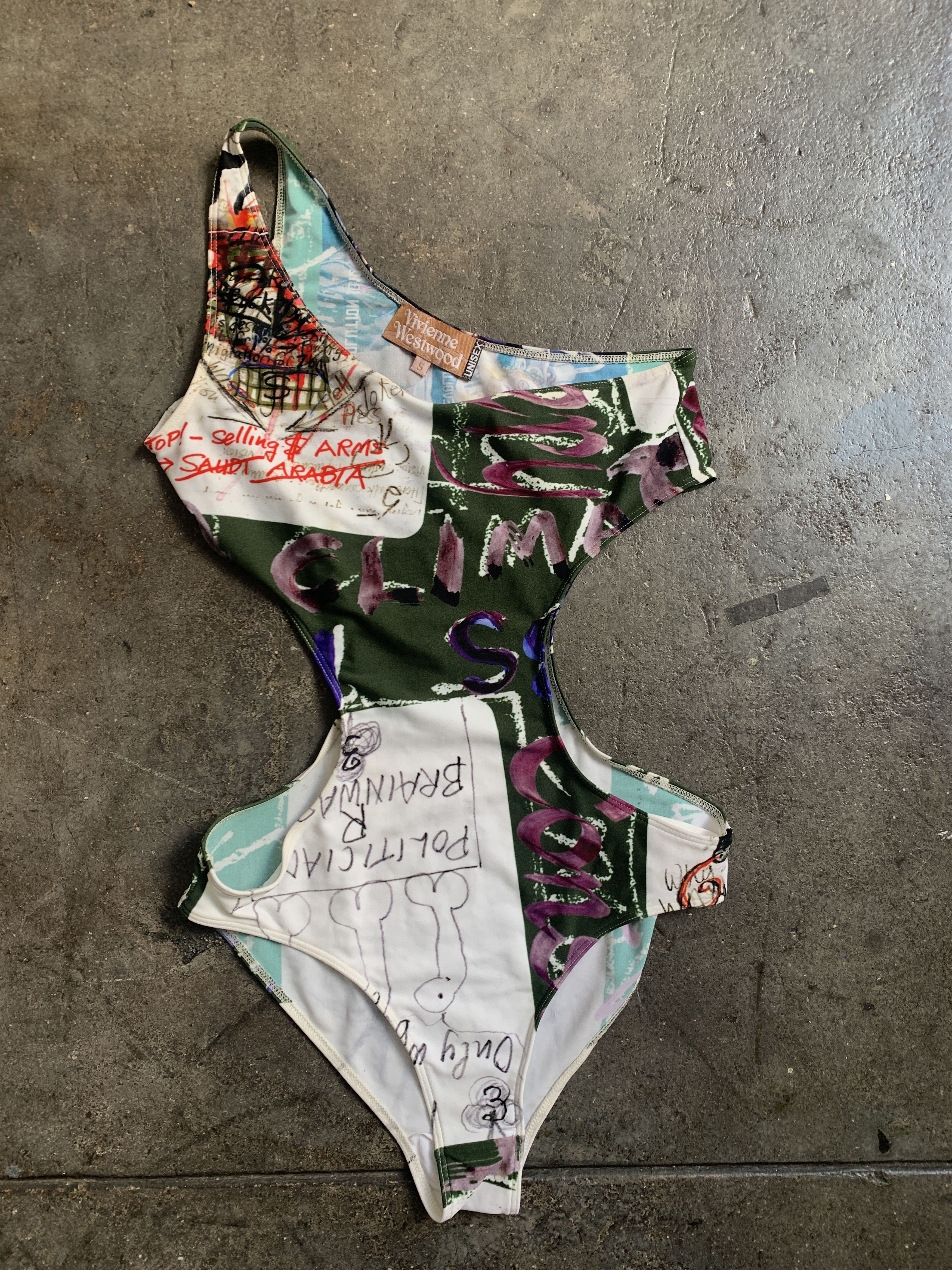 Brand New 2018 Unisex Graffiti Body Suit Swim Wear Crazy