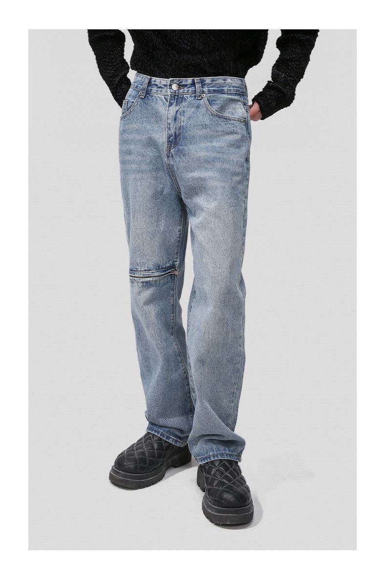 Japanese Brand Trendy street washed high street loose ripped jeans Size US 32 / EU 48 - 2 Thumbnail
