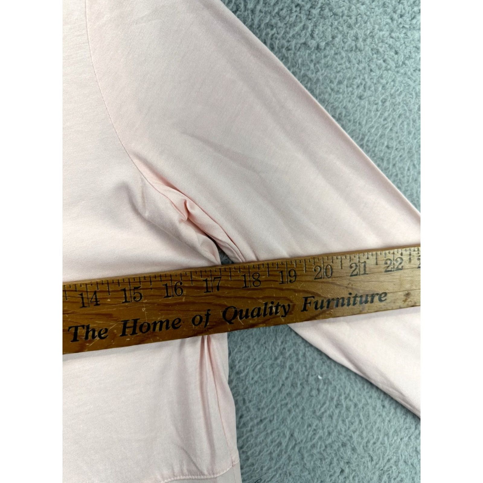 J. Jill J. Jill Shirt Womens XSP Petite Light Pink Henley Long Sleeve Blouse Top NEW Size XS / US 0-2 / IT 36-38 - 7 Thumbnail