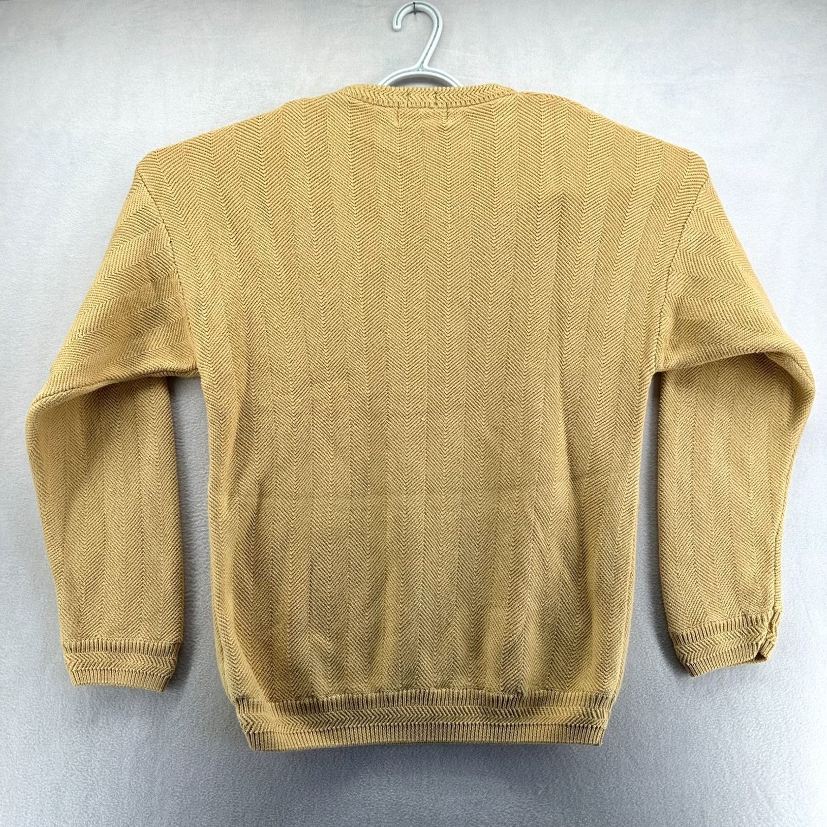 Chaps Chaps Ralph Lauren Pullover Sweater Yellow Men's L Long Sleeve Knit Crew Neck Casual Winter Classic Comfort Knit L Mens Size US L / EU 52-54 / 3 - 2 Thumbnail