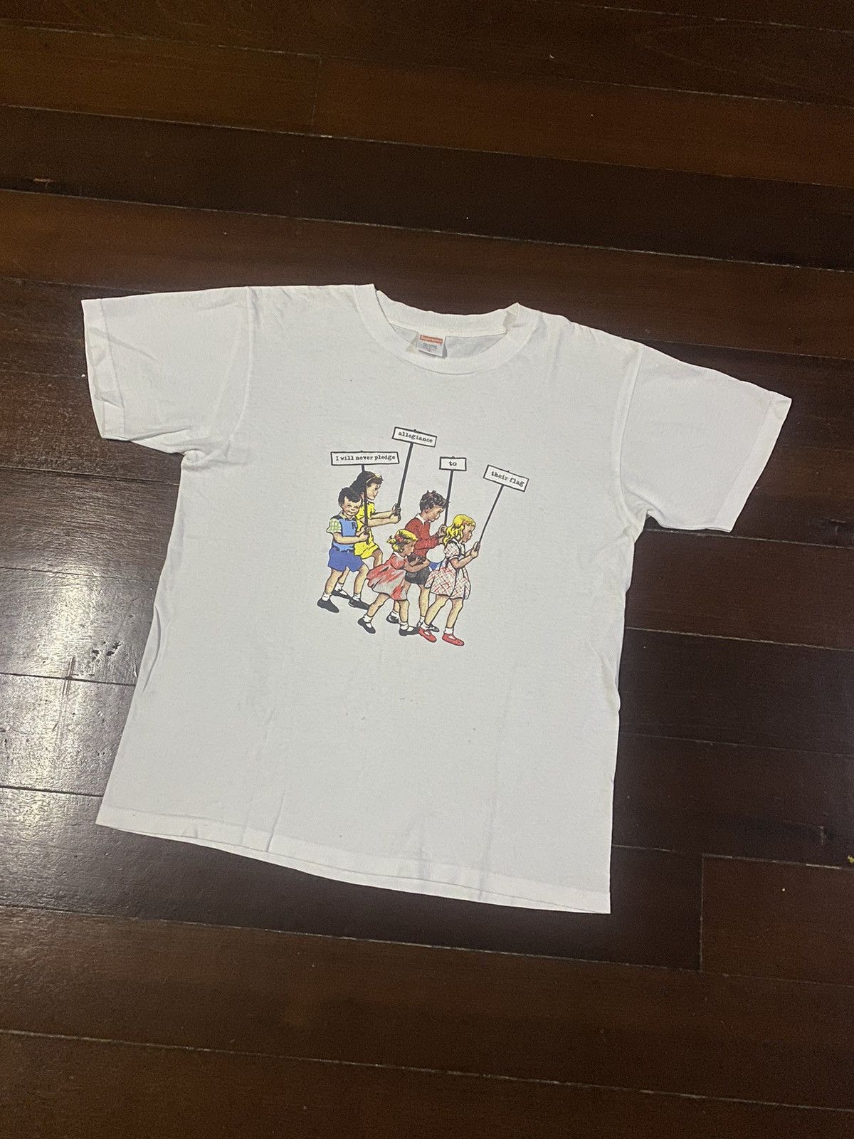 Supreme × Vintage Vintage y2k supreme i will never pledge allegiance tees 08 Size US M / EU 48-50 / 2 - 4 Thumbnail