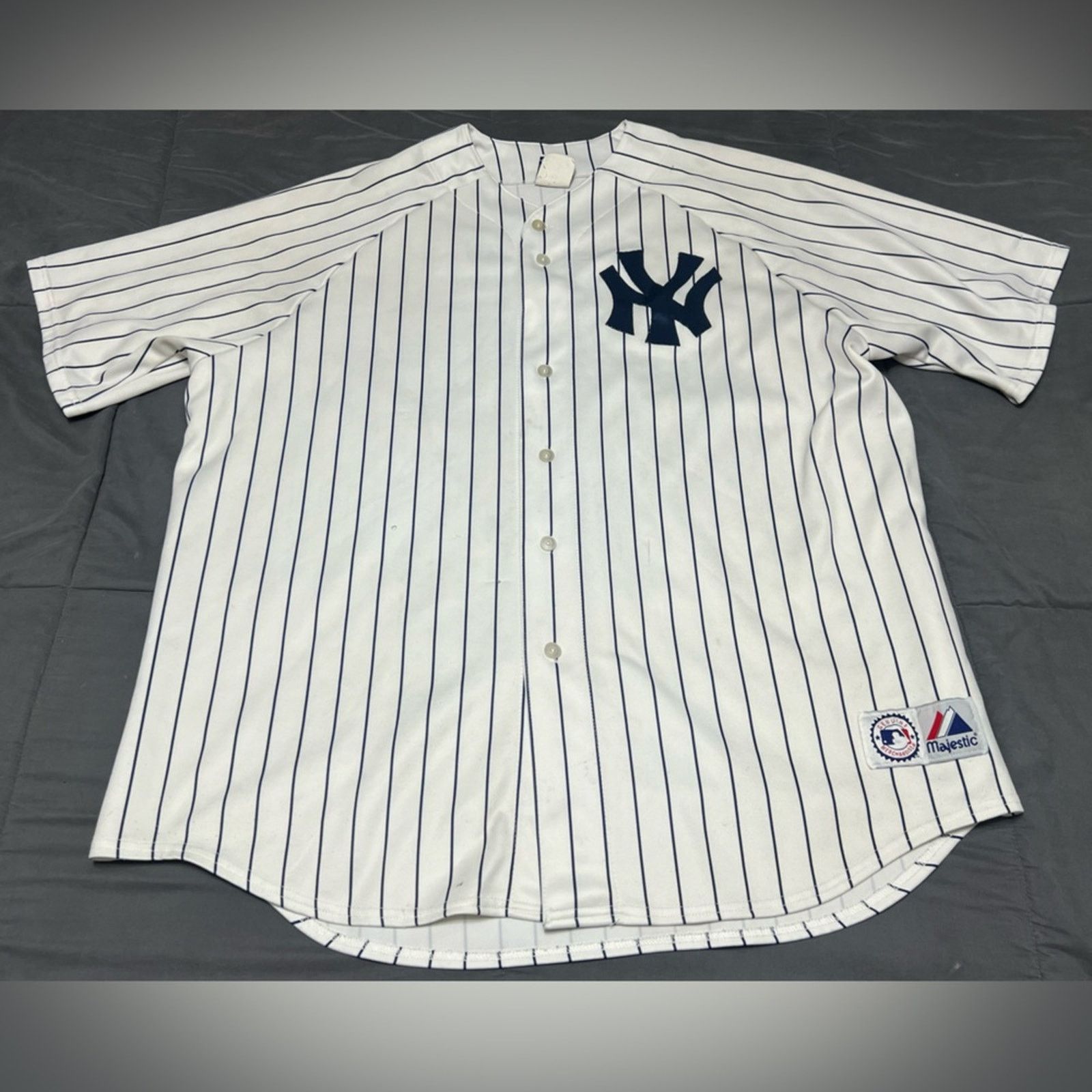 Majestic Vtg Majestic Yankees Derek Jeter #2 Jersey Size 3XL USA Made Size US XXL / EU 58 / 5 - 2 Thumbnail