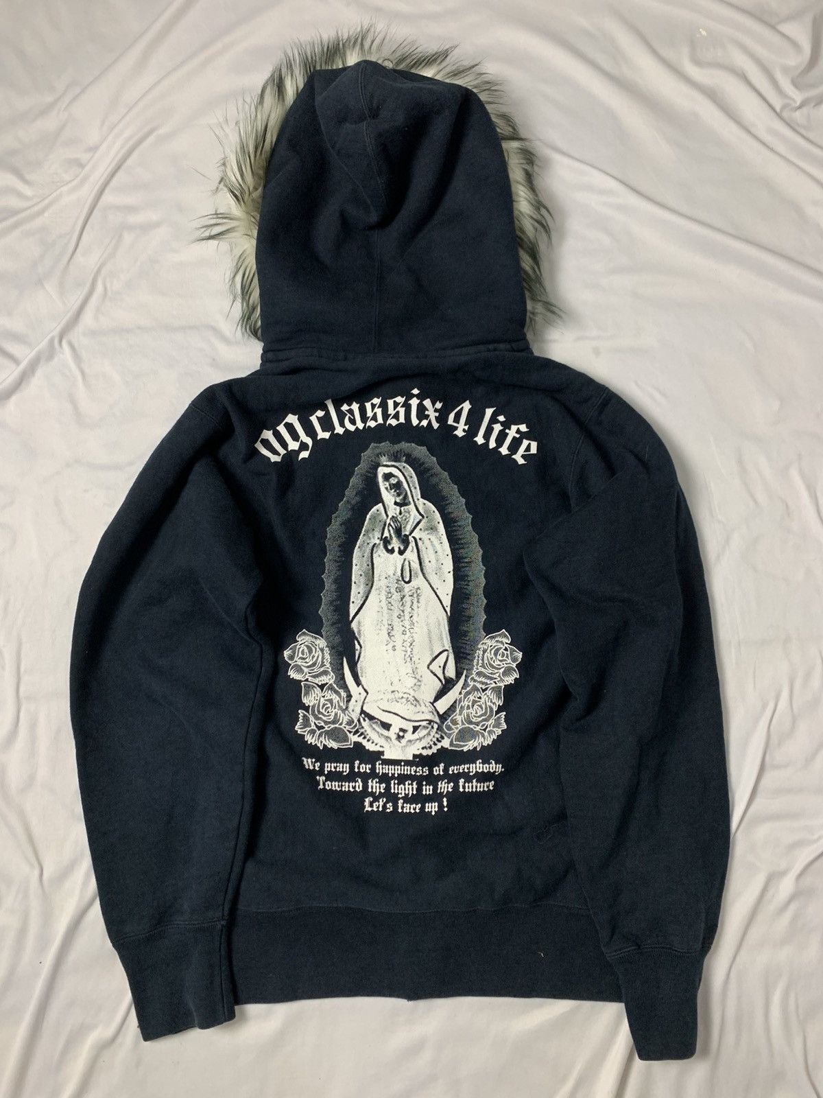 Le Grande Bleu (L.G.B.) Fur hoodie japanese OG classic unfefined ifsx Size US M / EU 48-50 / 2 - 7 Thumbnail