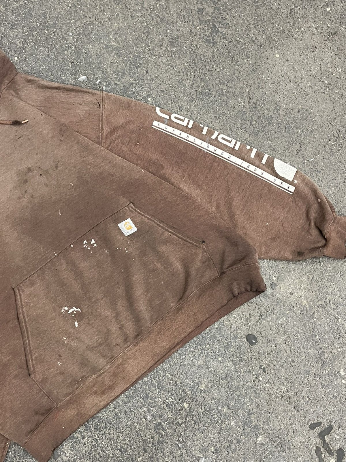 Carhartt × Vintage Carhartt boxy fit sun faded mocha brown earth tone hoodie hype Size US XXL / EU 58 / 5 - 3 Thumbnail