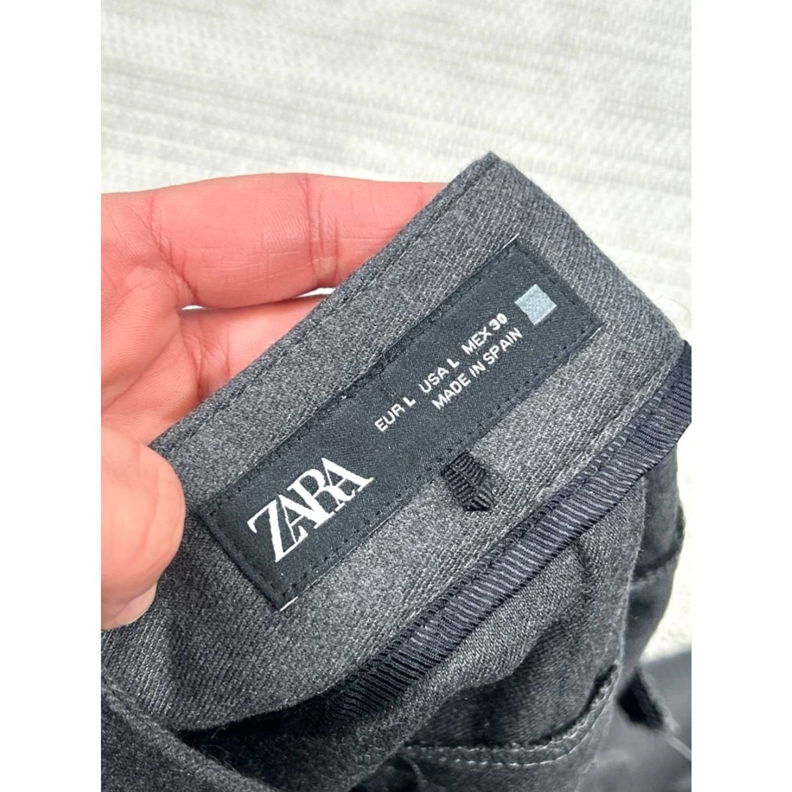 Zara Zara Dress Pants Womens Large Black High Waisted Welt Back Pockets Wide Leg Dress Pants Women's Large Black High Waisted Welt Back Pockets Wide Leg Size 36" / US 14 / IT 50 - 7 Thumbnail