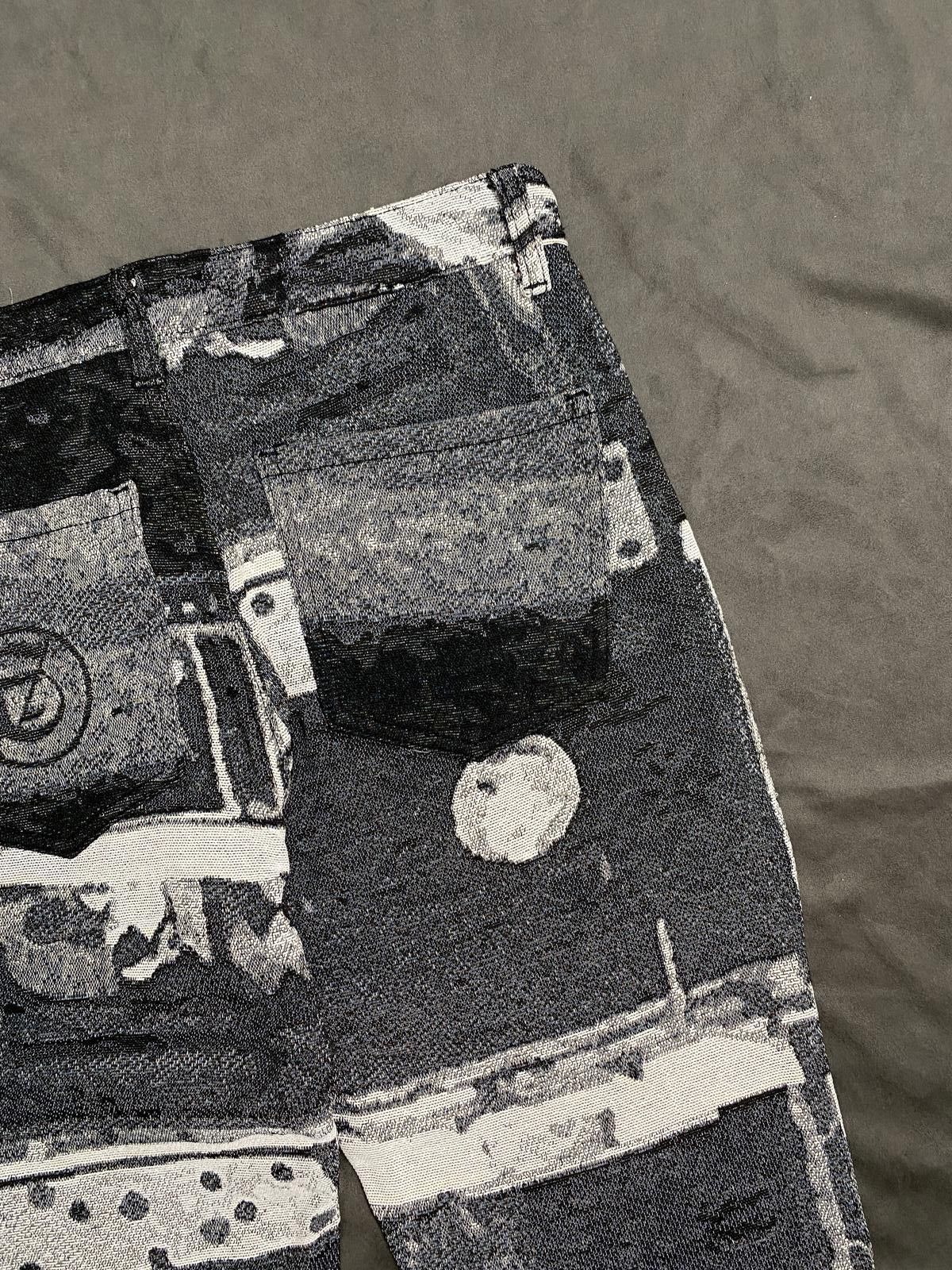 Japanese Brand Deadstock A Good Bad Influence Jacquard Flair Pants M Size US 30 / EU 46 - 5 Thumbnail