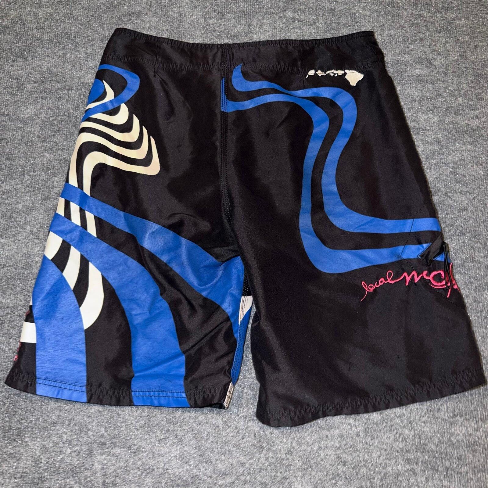 Other Local Motion Blue Surf Board Shorts Mens XL 36 90s Rare Size US 36 / EU 52 - 4 Thumbnail