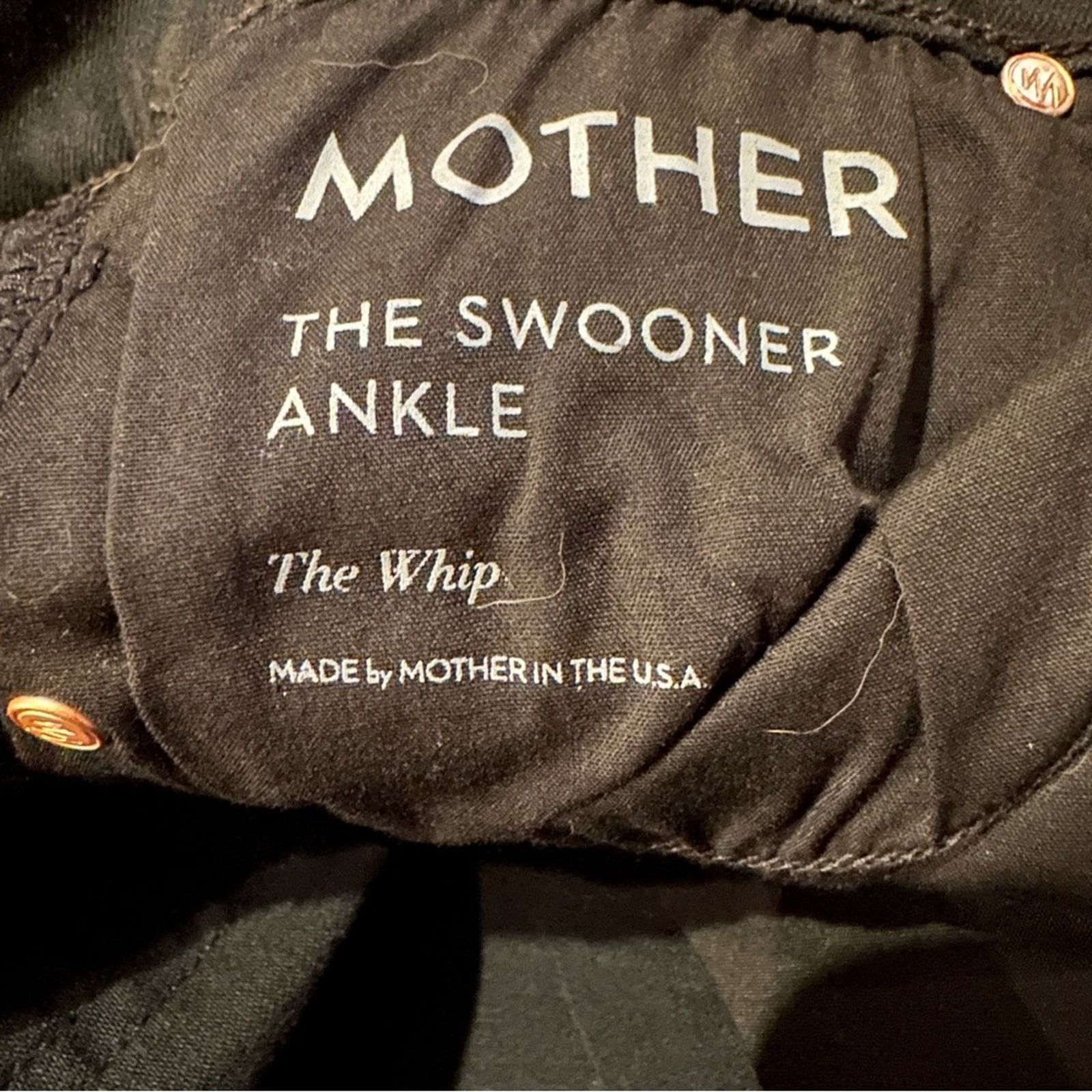 MOTHER Mother The Swooner Ankle The Whip Black Fringe Skinny Jeans Size 30" / US 8 / IT 44 - 8 Thumbnail