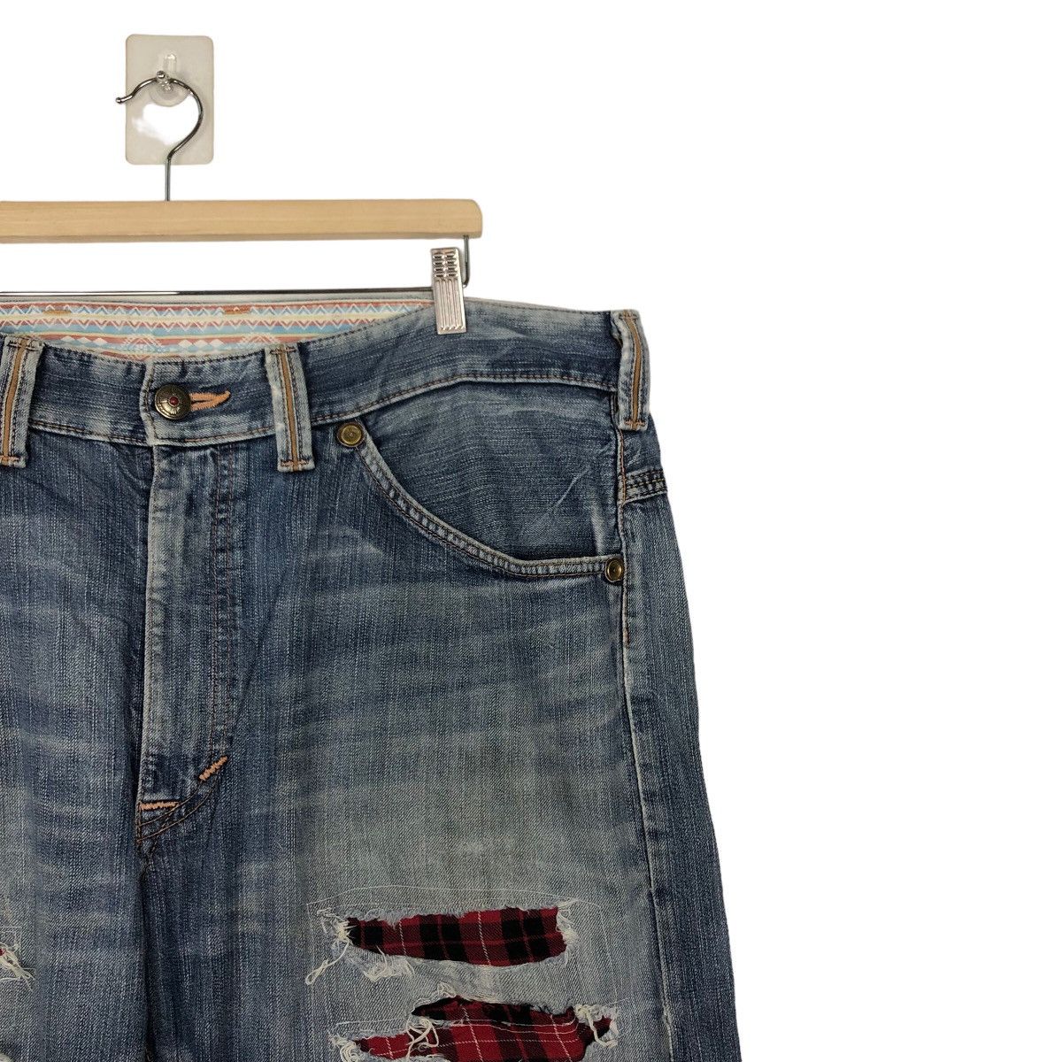 Edwin 🔥PUNK DESIGN DISTRESSED DENIM EDWIN KAPITAL DESIGN Size US 44 / EU 60 - 6 Thumbnail