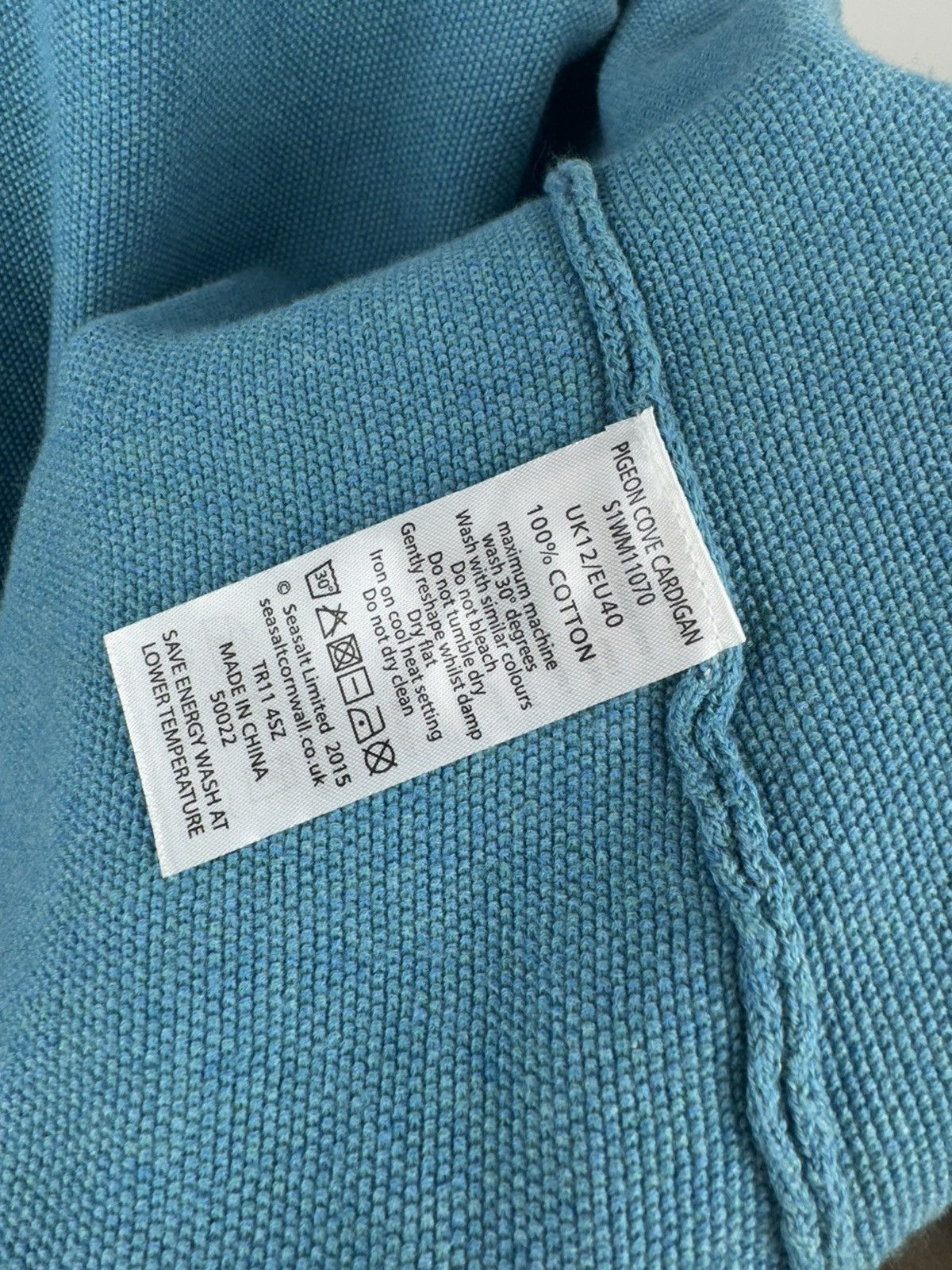 Japanese Brand Women’s Seasalt Cornwall Blue Cardigan Sweater size 12 Size XL / US 12-14 / IT 48-50 - 7 Thumbnail