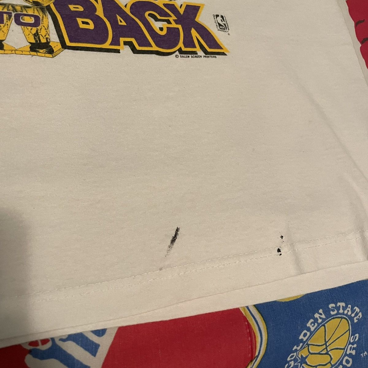 NBA × Vintage Vintage 1988 NBA Los Angeles Lakers Back To Back Tee Size US L / EU 52-54 / 3 - 3 Thumbnail