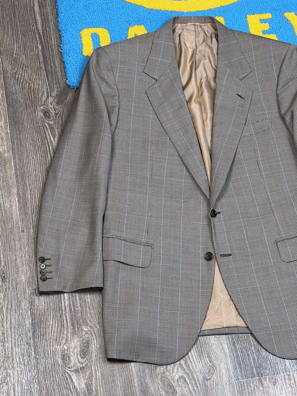 Brioni Brioni Parigi Two Buttons Grey Wool Checked Blazer size 52 Size 52S - 3 Thumbnail