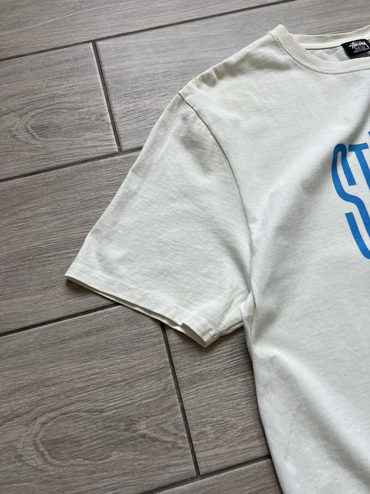 STUSSY VINTAGE BIG PRINT LOGO STREETWEAR TEE