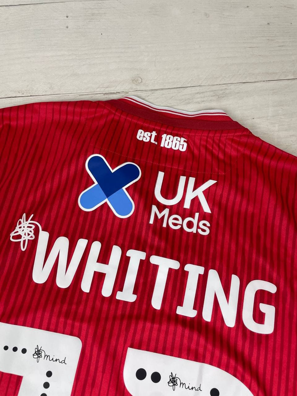 Macron Macron Nottingham Forest 2019-20 Whiting 12 Home Shirt Size US S / EU 44-46 / 1 - 15 Thumbnail