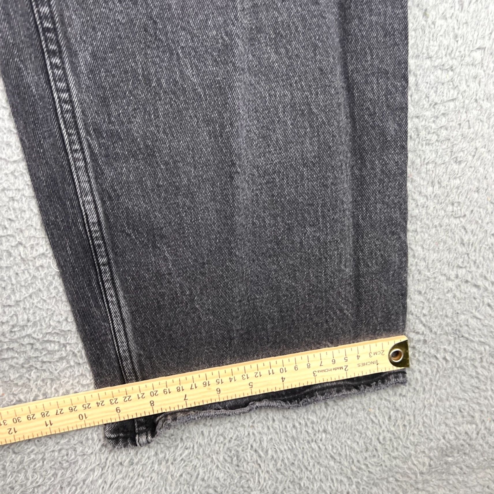 Abercrombie & Fitch VINTAGE Abercrombie & Fitch Jeans Womens 10 Black Denim 90s Relaxed High Rise Wide Leg Mens? Size 32" / US 10 / IT 46 - 2 Thumbnail