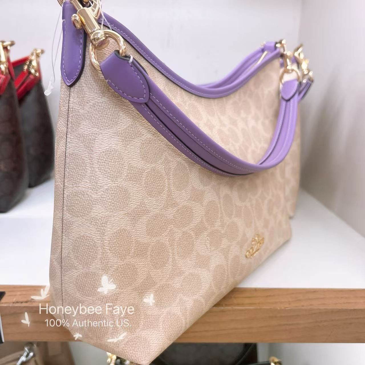 Coach Laurel Shoulder Bag In Signature Canvas CV975 Size ONE SIZE - 3 Thumbnail