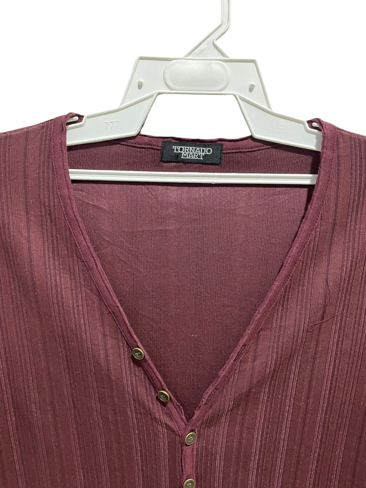 Tornado Mart Tornado Mart V Neck Longsleeve Shirts Size S / US 4 / IT 40 - 14 Thumbnail