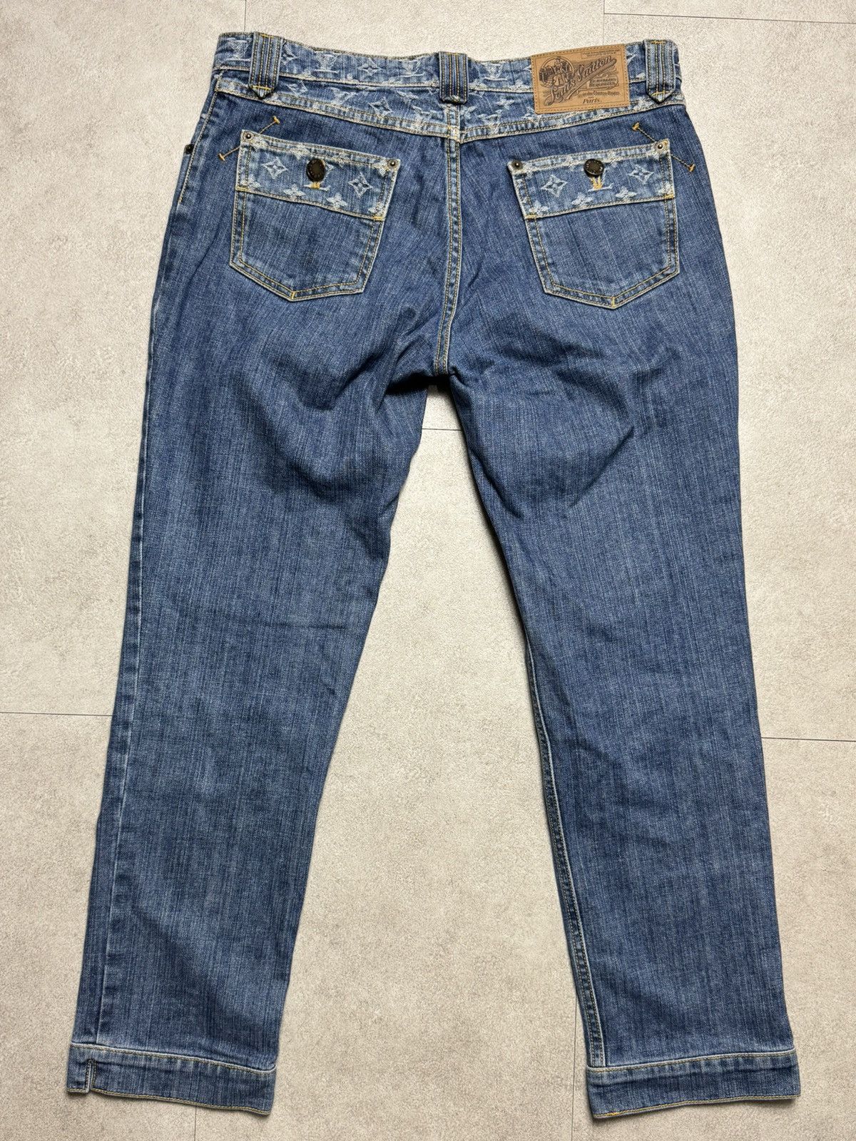 Louis Vuitton Louis vuitton - Marc jacobs - F/W 06 monogram denim pants Size 26" / US 2 / IT 38 - 8 Thumbnail