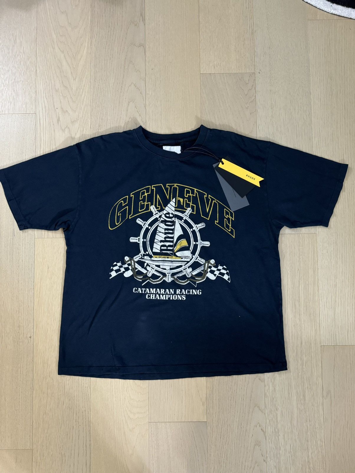 Rhude Rhude geneve catamaran tee Size US M / EU 48-50 / 2 - 1 Thumbnail