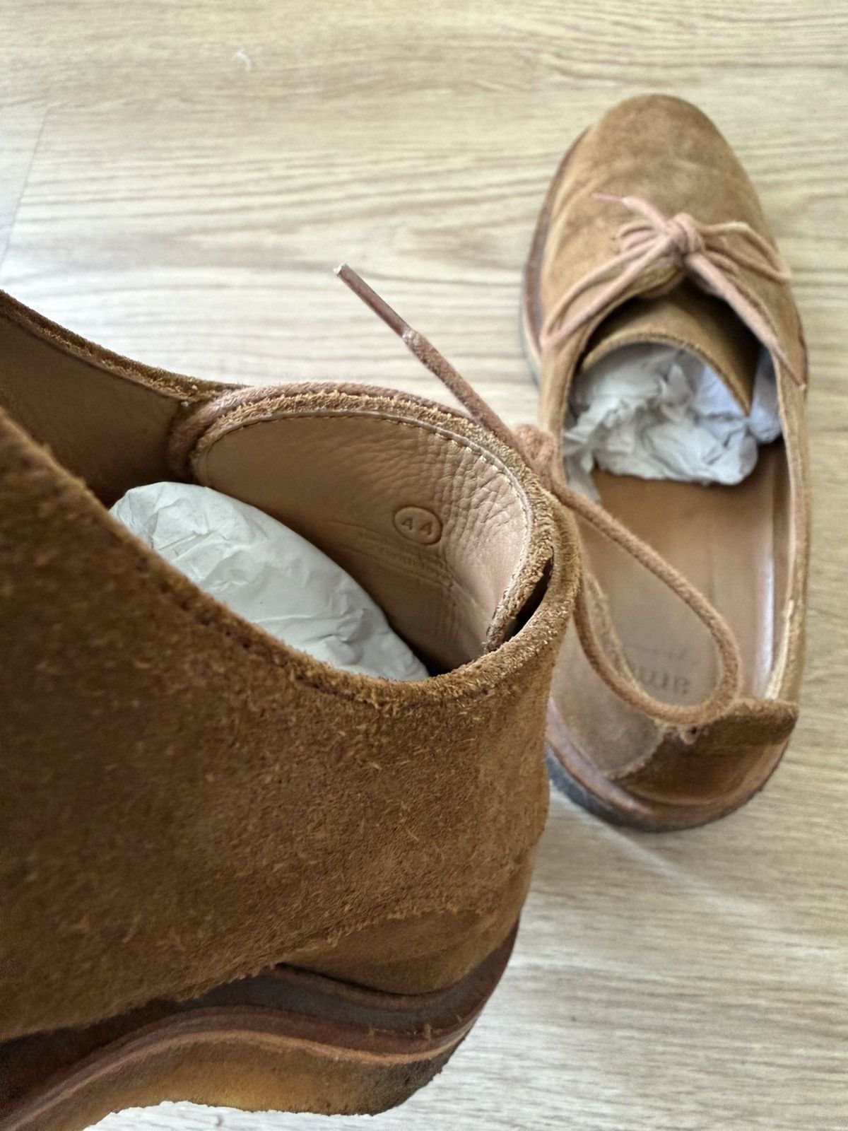 AMI Suede Derby Shoes Made in Portugal Size US 11 / EU 44 - 5 Thumbnail