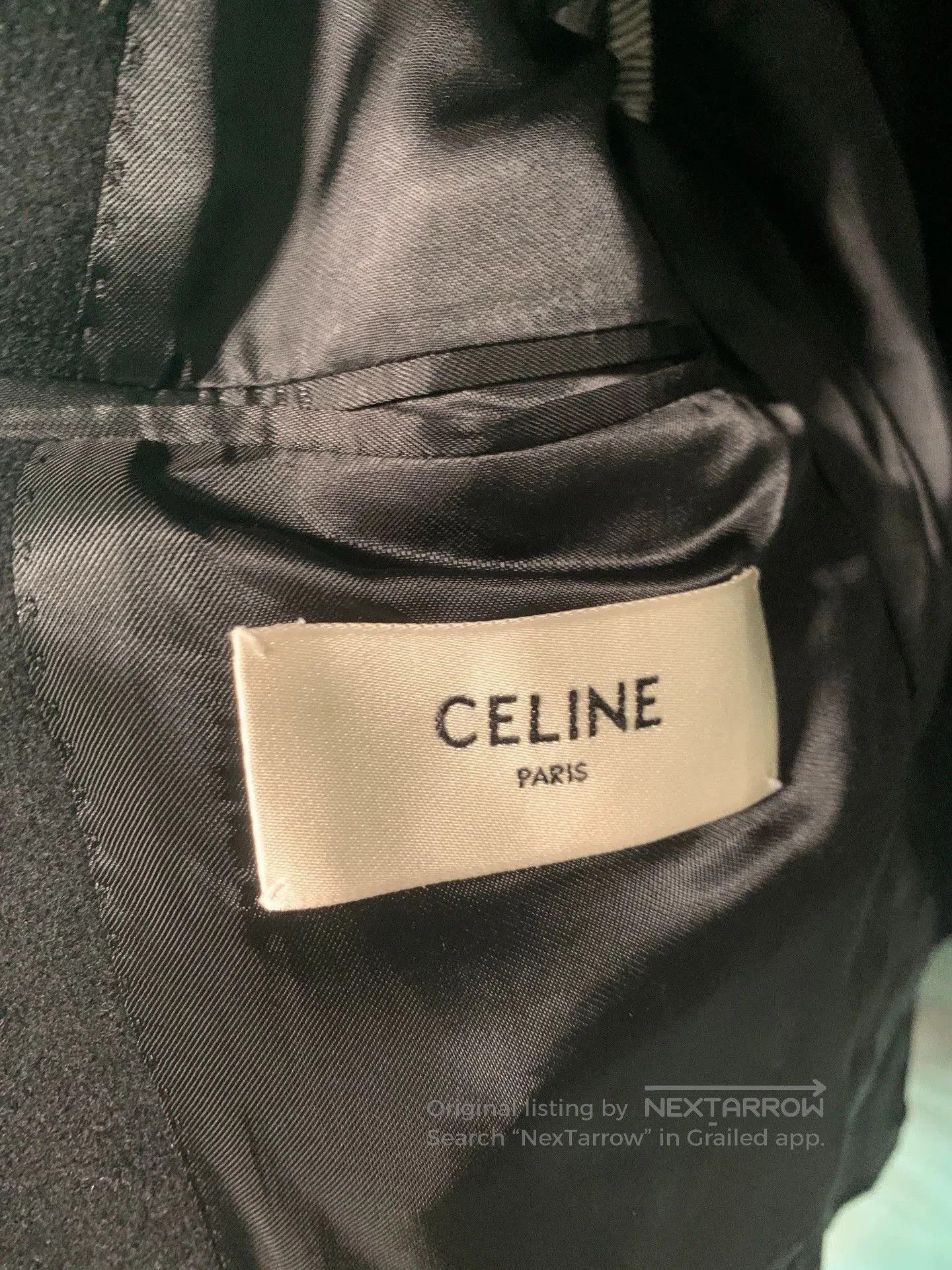 Celine Black Double-Breasted Blazer with Gold Buttons. Size US M / EU 48-50 / 2 - 7 Thumbnail