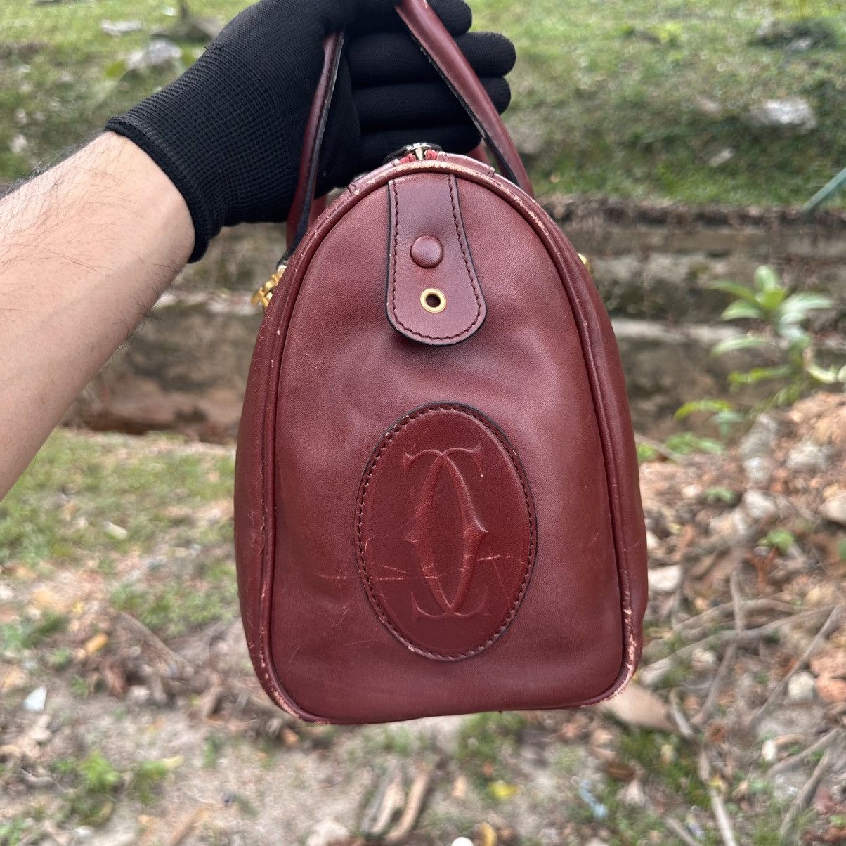 Cartier Cartier Les Must de Cartier Vintage Leather Handbag | AS IS Size ONE SIZE - 11 Thumbnail