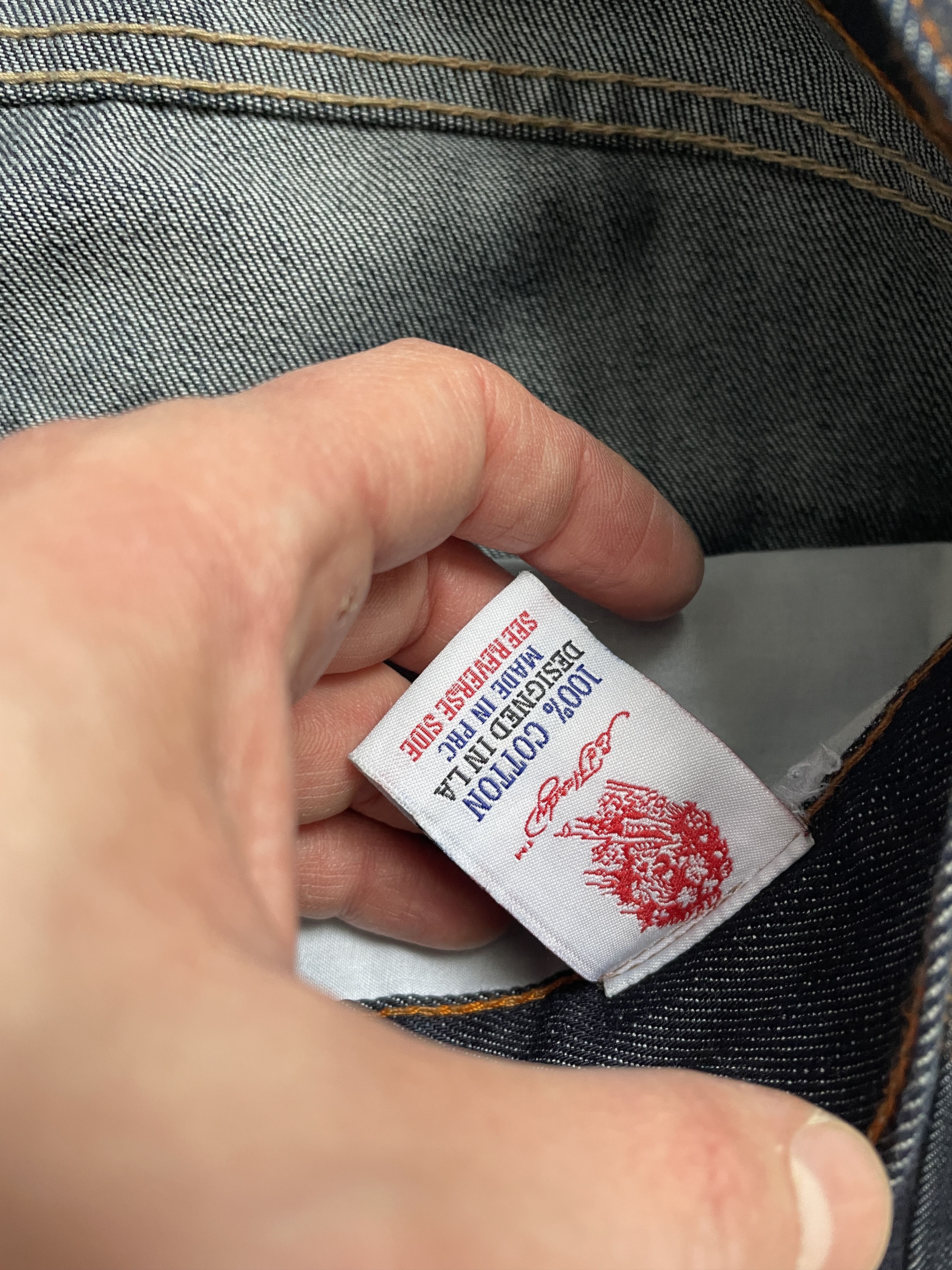 Christian Audigier × Ed Hardy × Swagger ED HARDY CHRISTIAN AUDIGIER STRAIGHT BAGGY DENIM JEANS Size US 32 / EU 48 - 13 Thumbnail