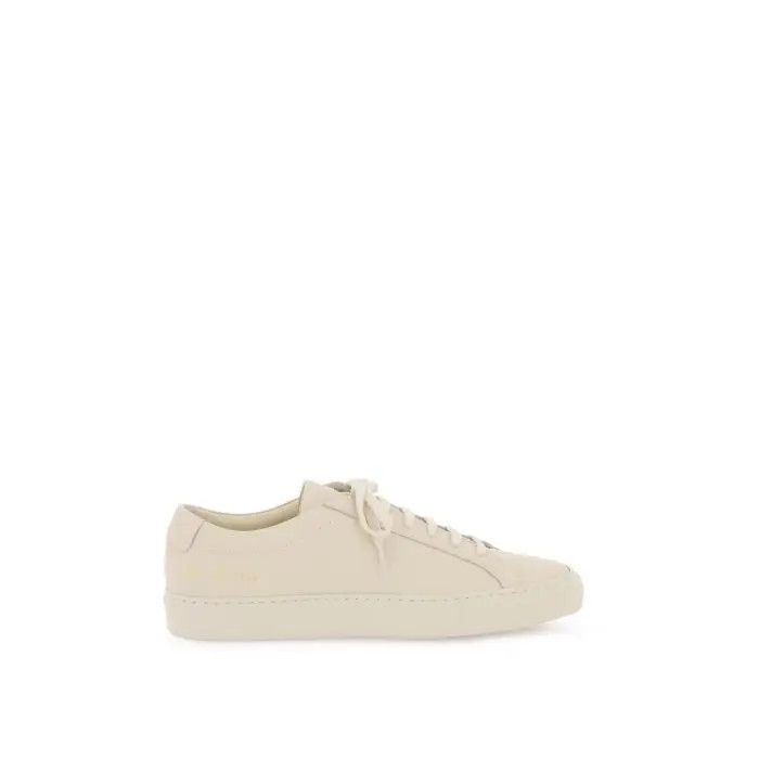 image of Common Projects O1S22I1N0424 Achilles Leather Sneakers In Beige, Women's (Size 7)
