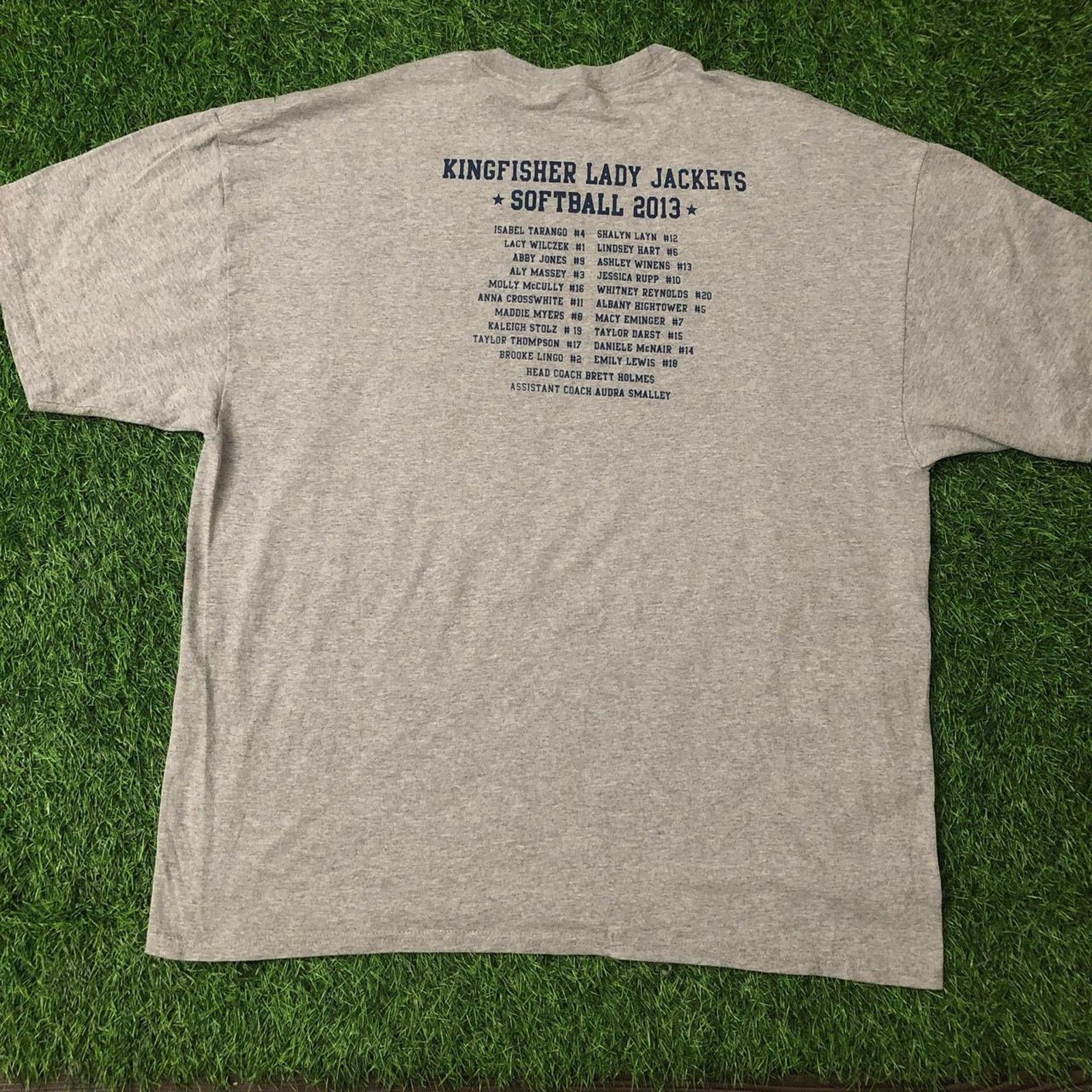 Hanes Retro Lady Jackets Softball District Champions Graphic Tee Size XXL / US 16-18 / IT 52-54 - 2 Thumbnail