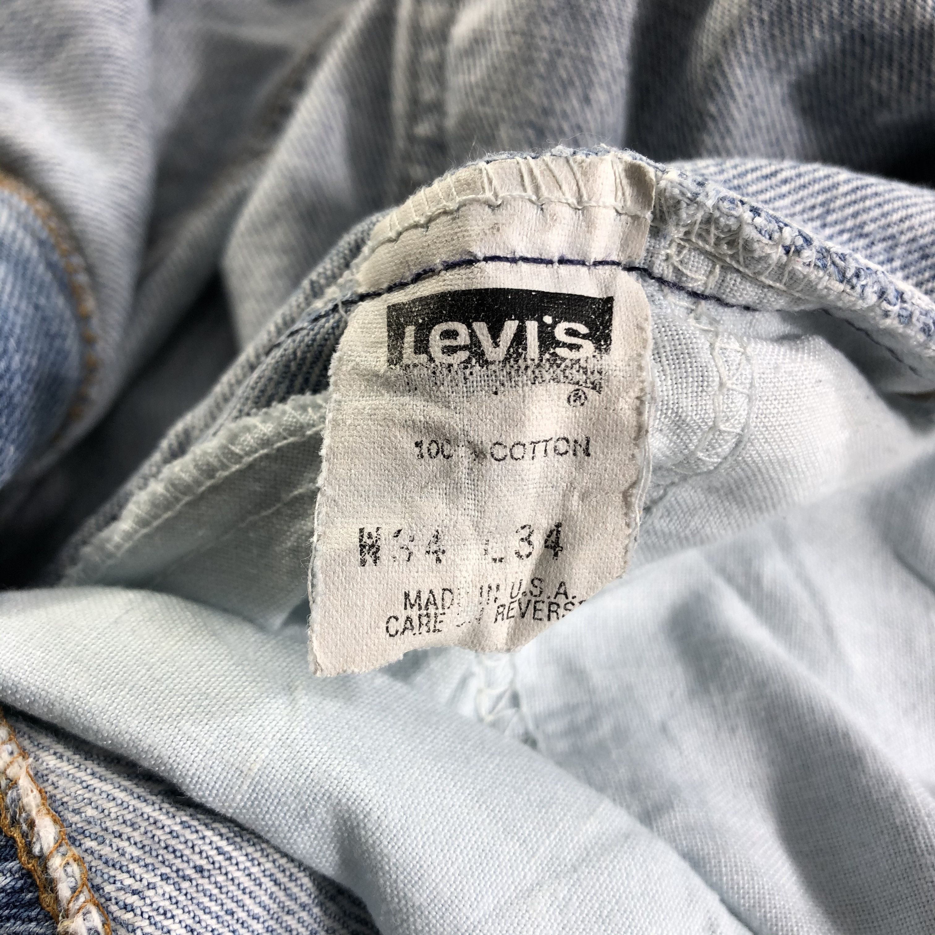 Levi's Vintage Light Wash Levis 560 Jeans-J3528 Size US 33 - 10 Thumbnail
