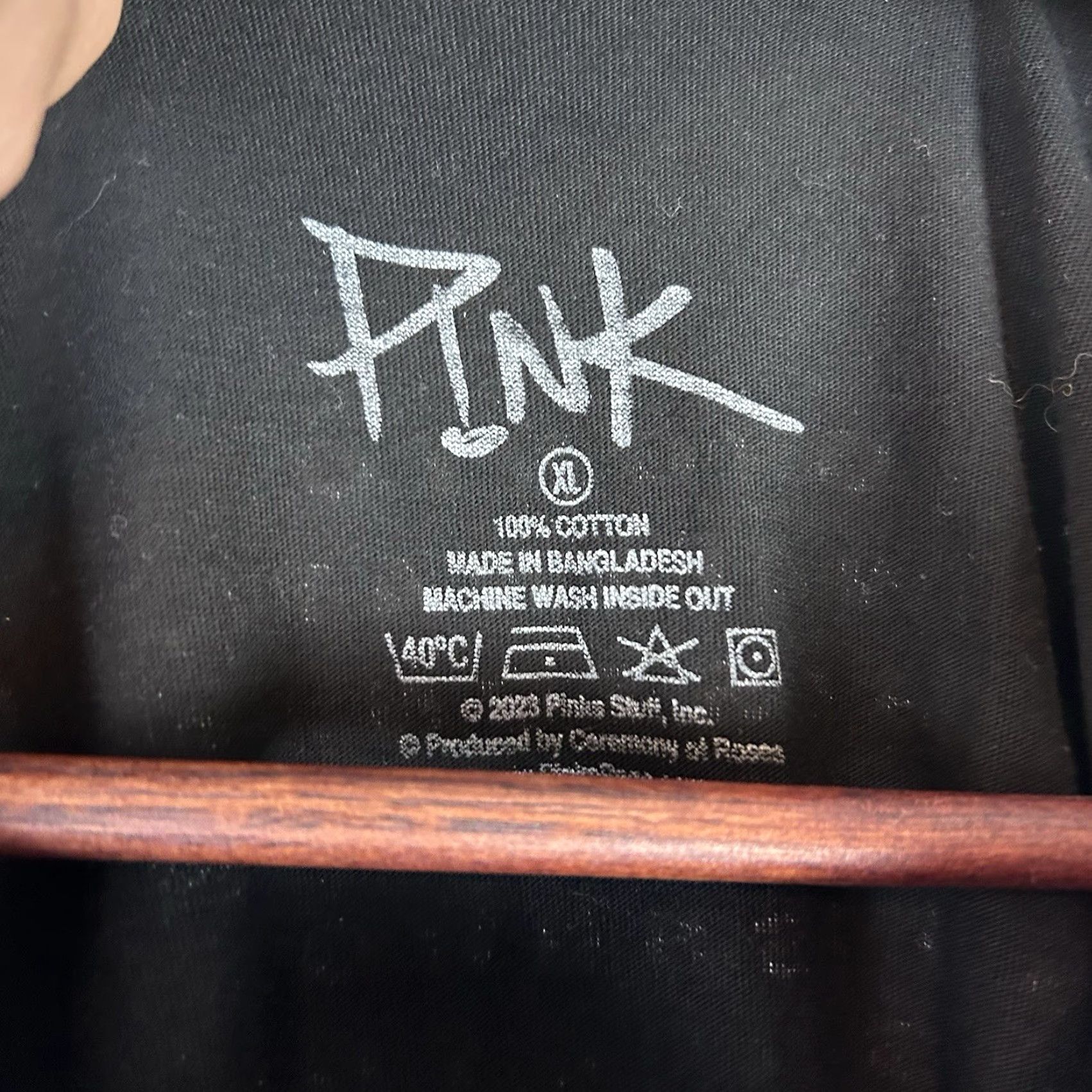 Pinko VINTAGE Pink Concert Tour 2023 Short Sleeve Tee Shirt Black Size XL P!nk Pop Dance Size US XL / EU 56 / 4 - 5 Thumbnail
