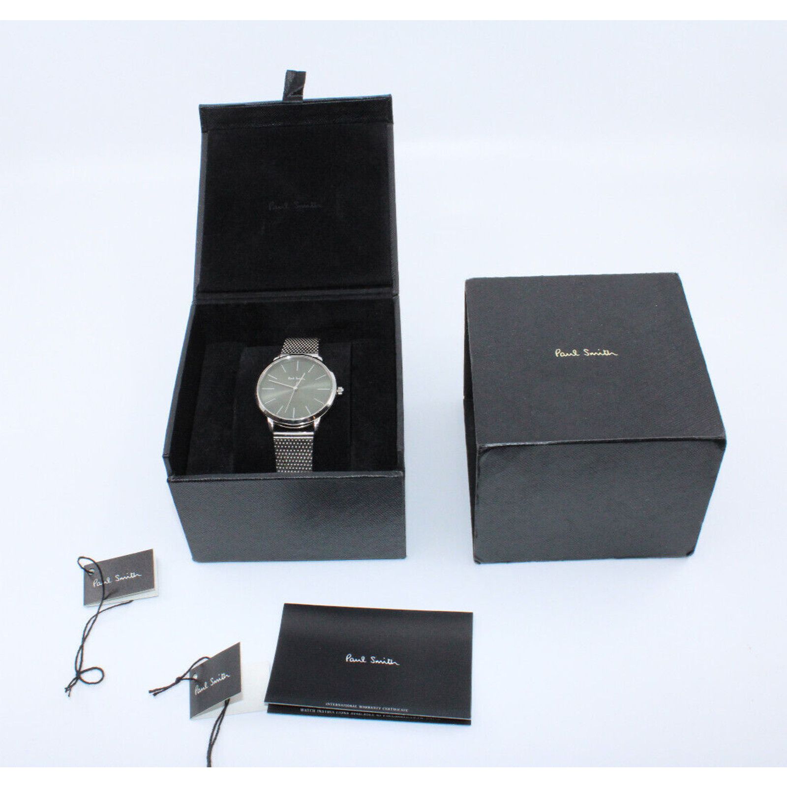 Paul Smith Special Edition PAUL SMITH 38mm Green SS Mash Bracelet Watch Size ONE SIZE - 1 Thumbnail