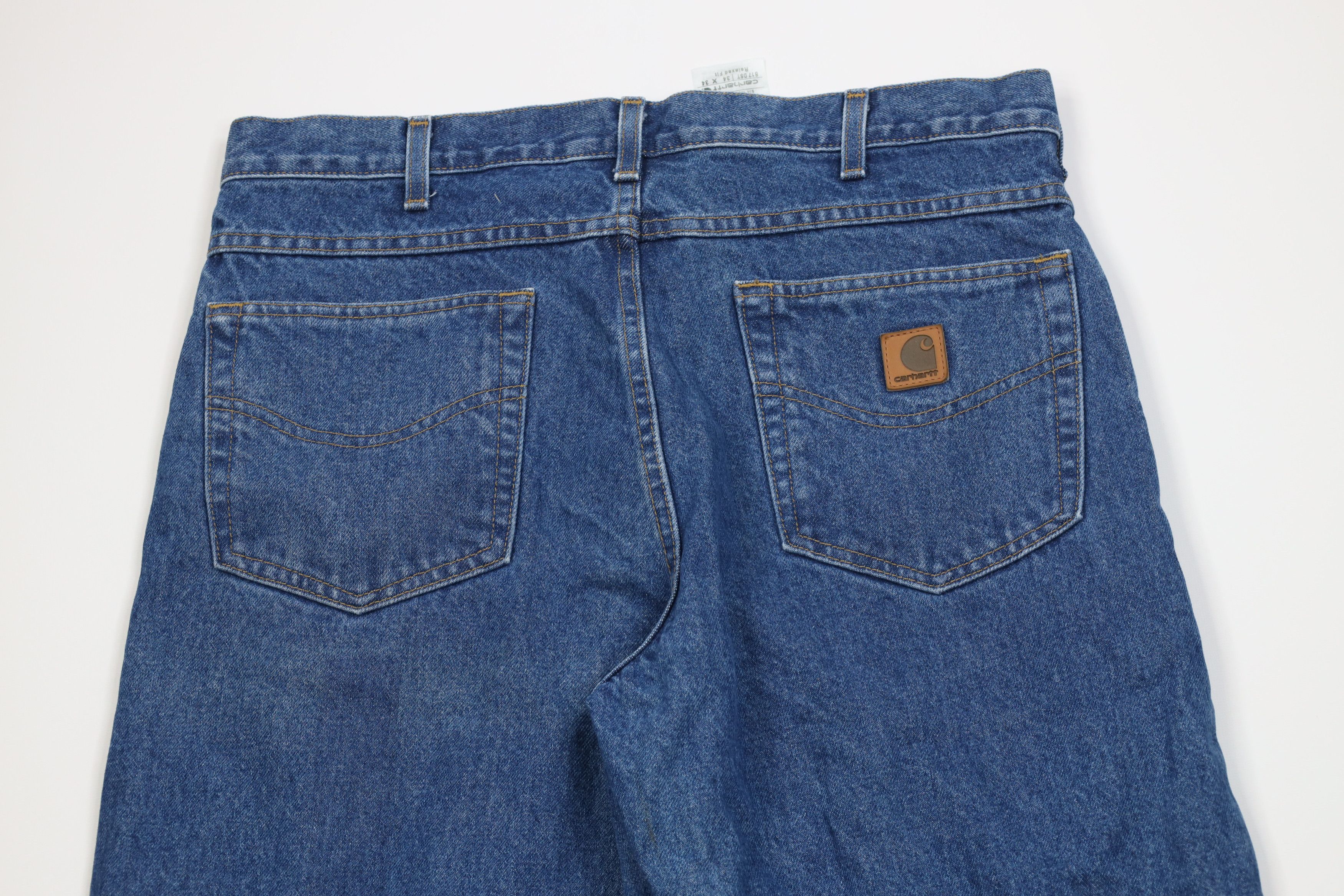 Carhartt Vintage Y2K Carhartt Fit Straight Leg Denim Jeans Blue Size US 34 / EU 50 - 9 Thumbnail