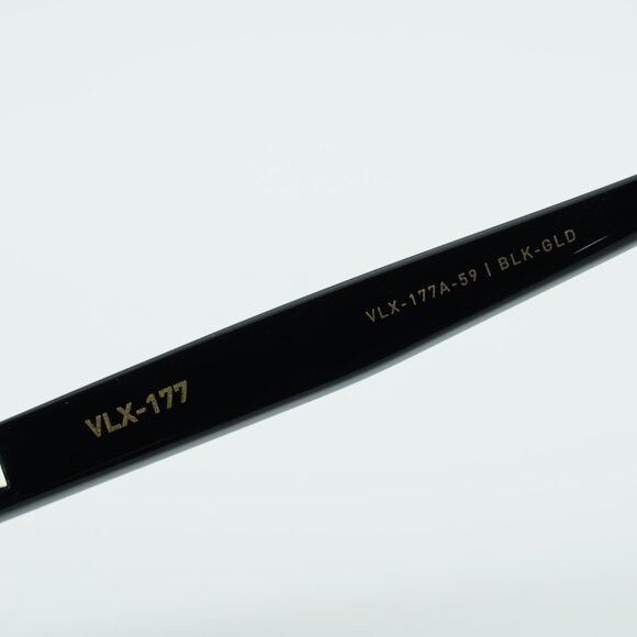 Valentino Valentino VLX-177 177A Eyeglasses Black/Gold 59mm Square Size ONE SIZE - 6 Thumbnail