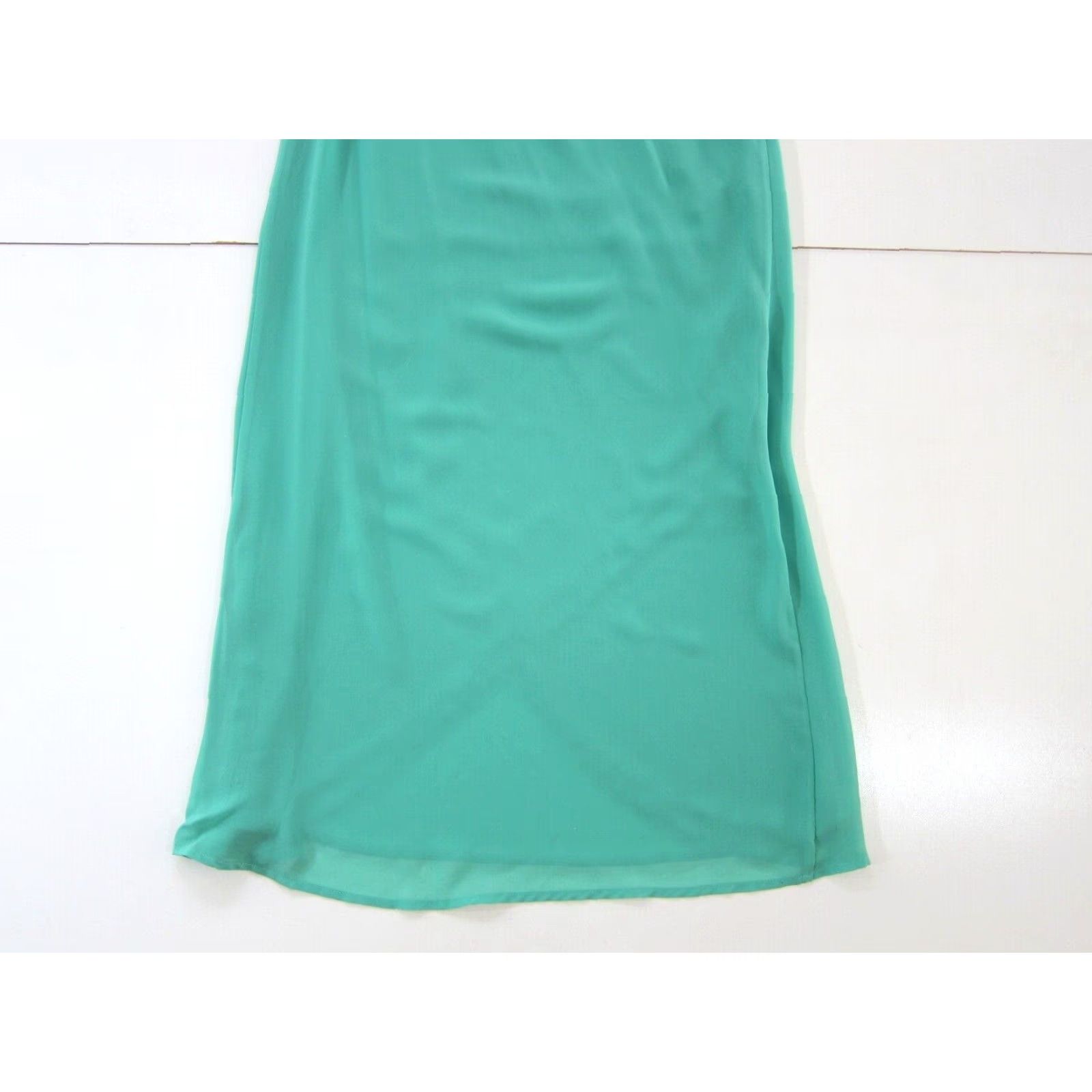 H&M H&M Green Silky One Shoulder Twist Wrap Shift Tunic Tent Dress Women Size 2 Size XS / US 0-2 / IT 36-38 - 7 Thumbnail