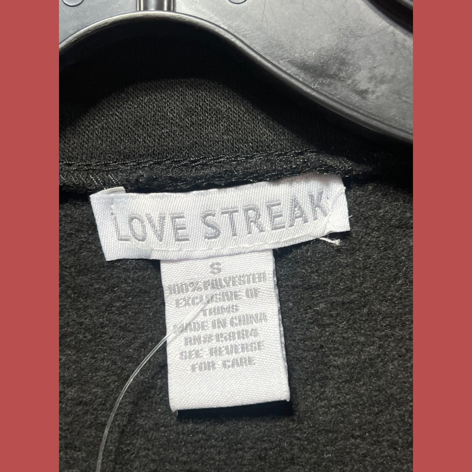 Other Love Streak - Unisex Long Sleeve Half Zip Sweatshirt - Black Size S / US 4 / IT 40 - 10 Thumbnail