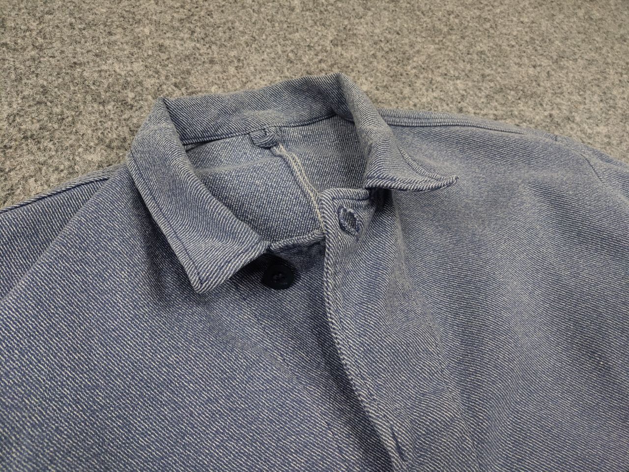 Vintage Vintage 70's German Work Sanfor Hickory Faded Chore Jacket Size US L / EU 52-54 / 3 - 12 Thumbnail