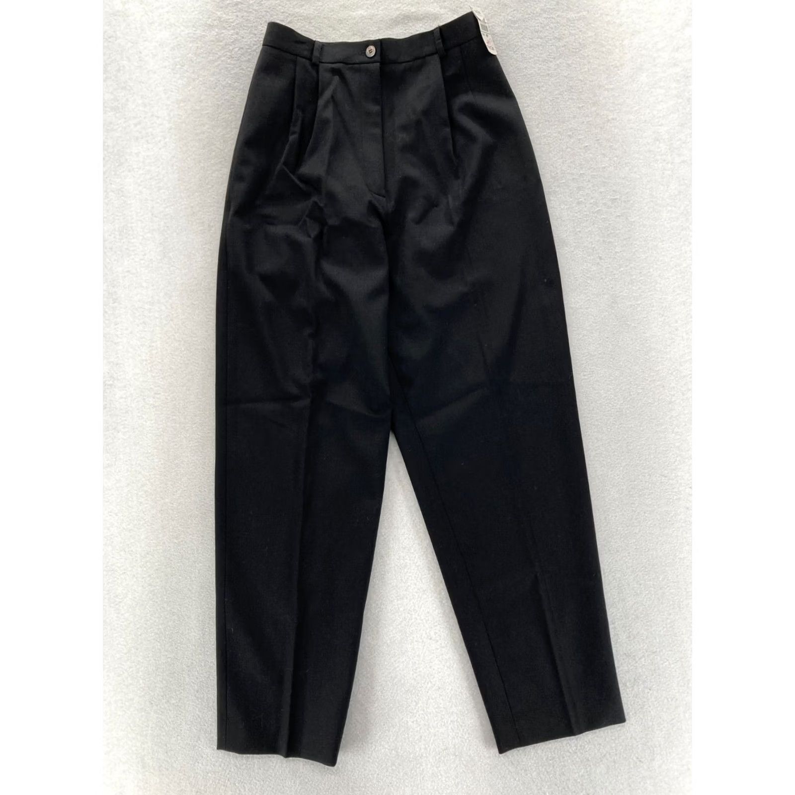 Talbots Talbots Pants Dress Talbots Women's 4 Black Wool Pleated Tapered Stretch Vintage Dress Pants Mens? Women. Size 27" / US 4 / IT 40 - 2 Thumbnail
