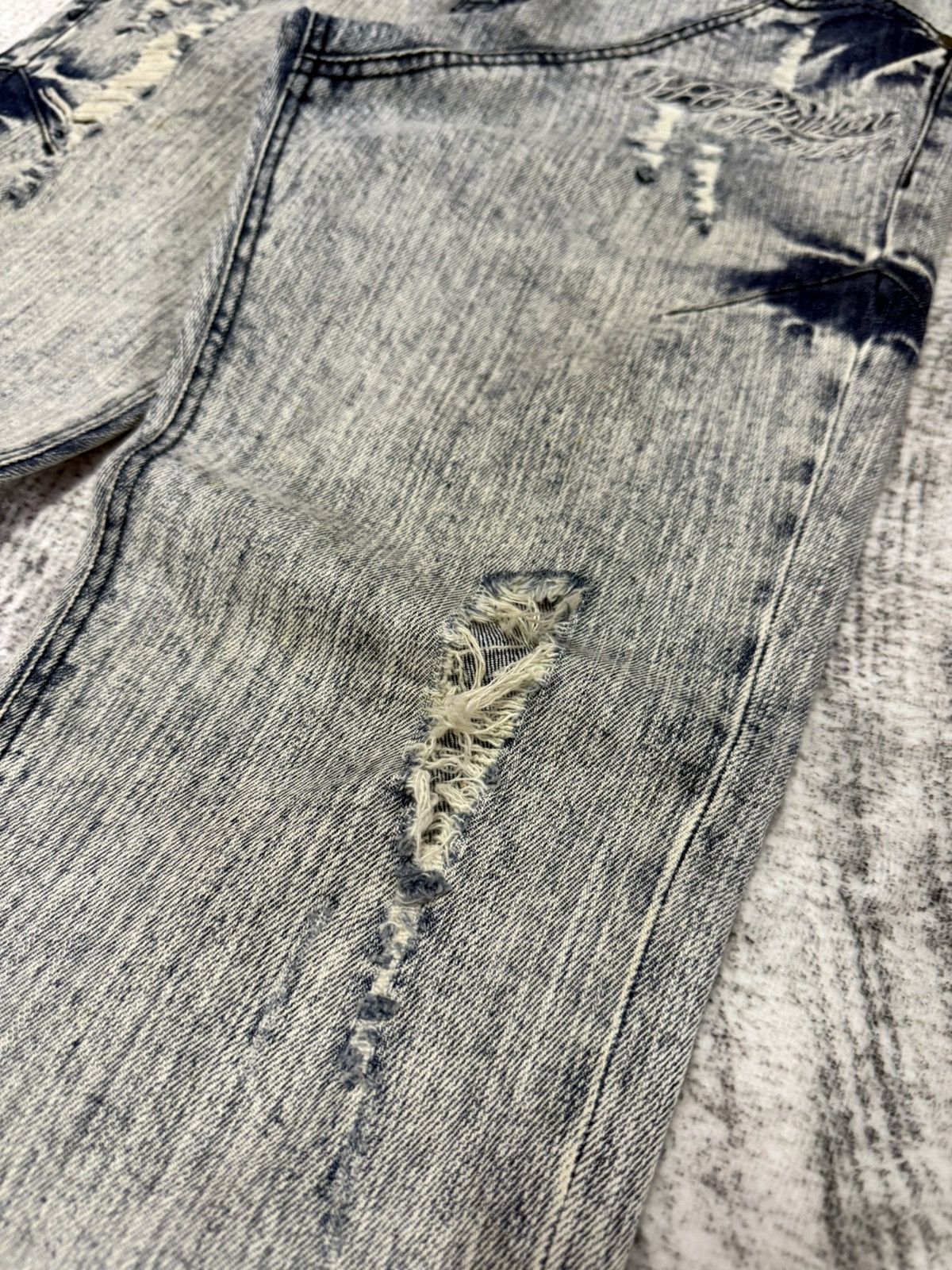 Japanese Brand × PHENOMENON MCD Japan Acid Wash Deconstructed Distressed Jeans Size US 30 / EU 46 - 4 Thumbnail