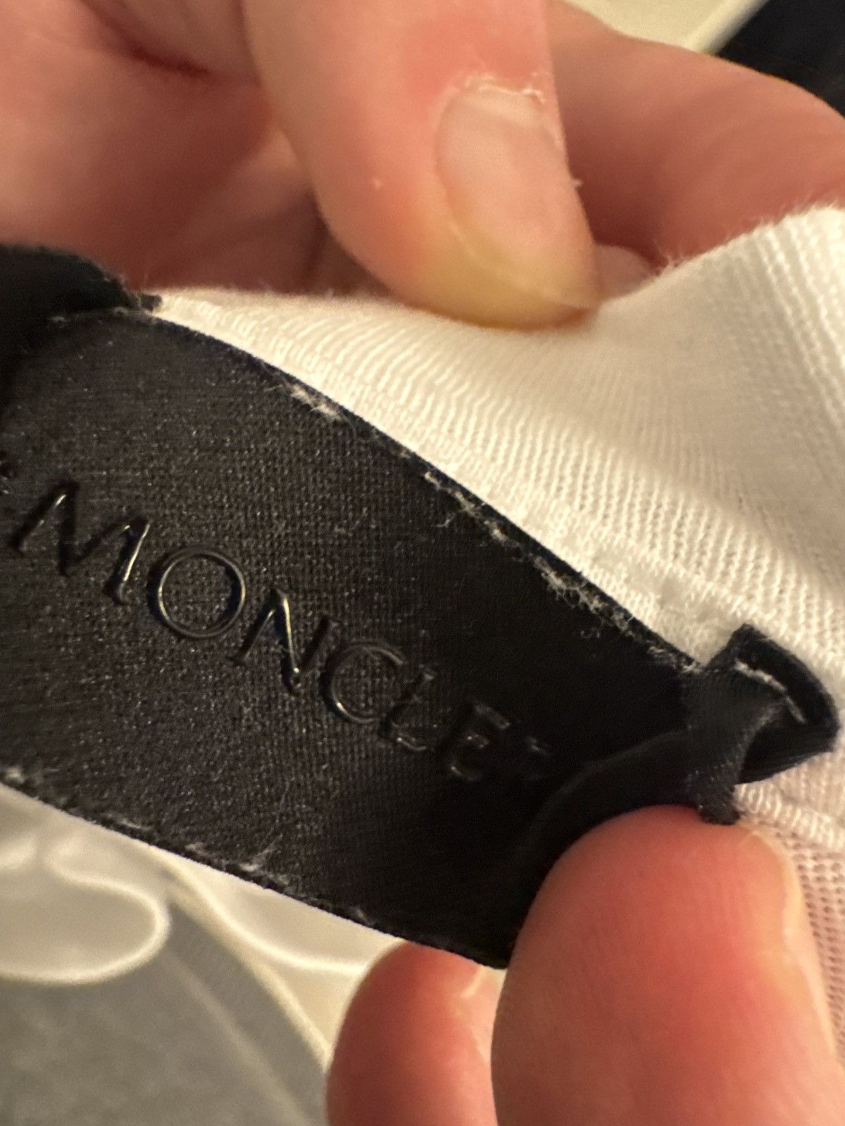 Moncler White T-shirt Size US L / EU 52-54 / 3 - 6 Thumbnail
