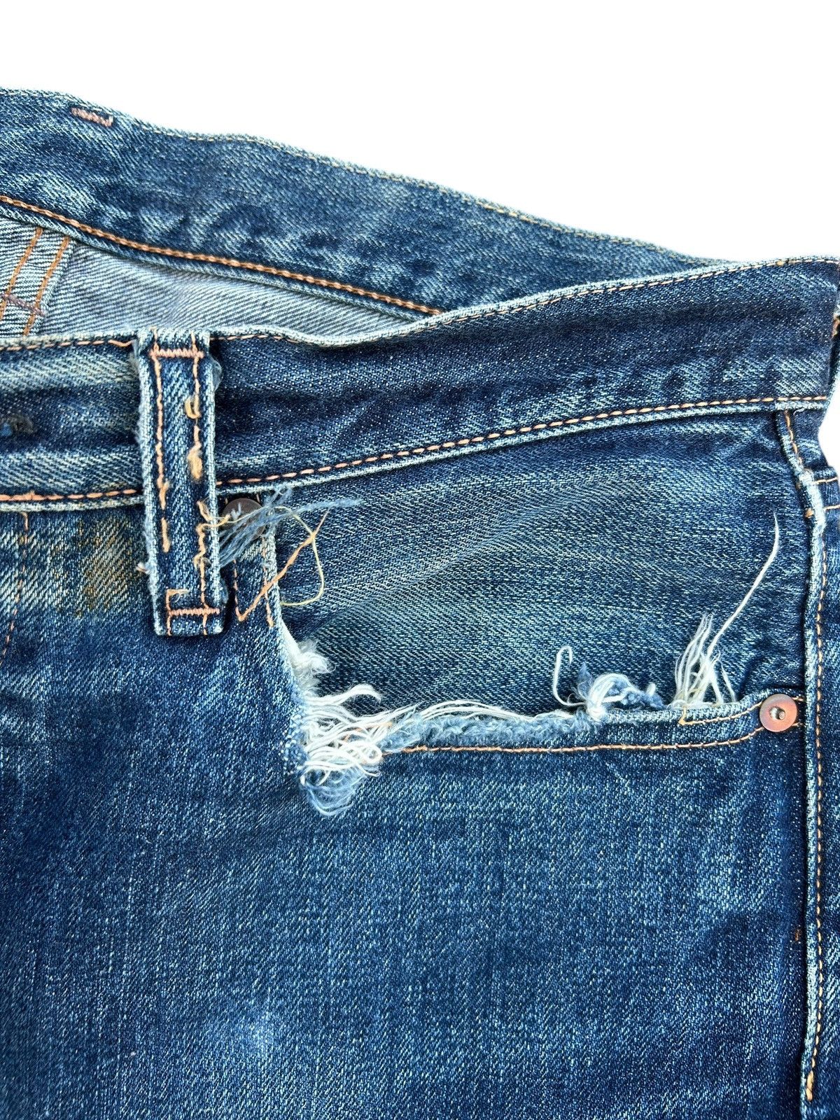 Kapital KAPITAL KIRO HIRATA SELVEDGE DISTRESSED DENIM JEANS Size US 34 / EU 50 - 9 Thumbnail
