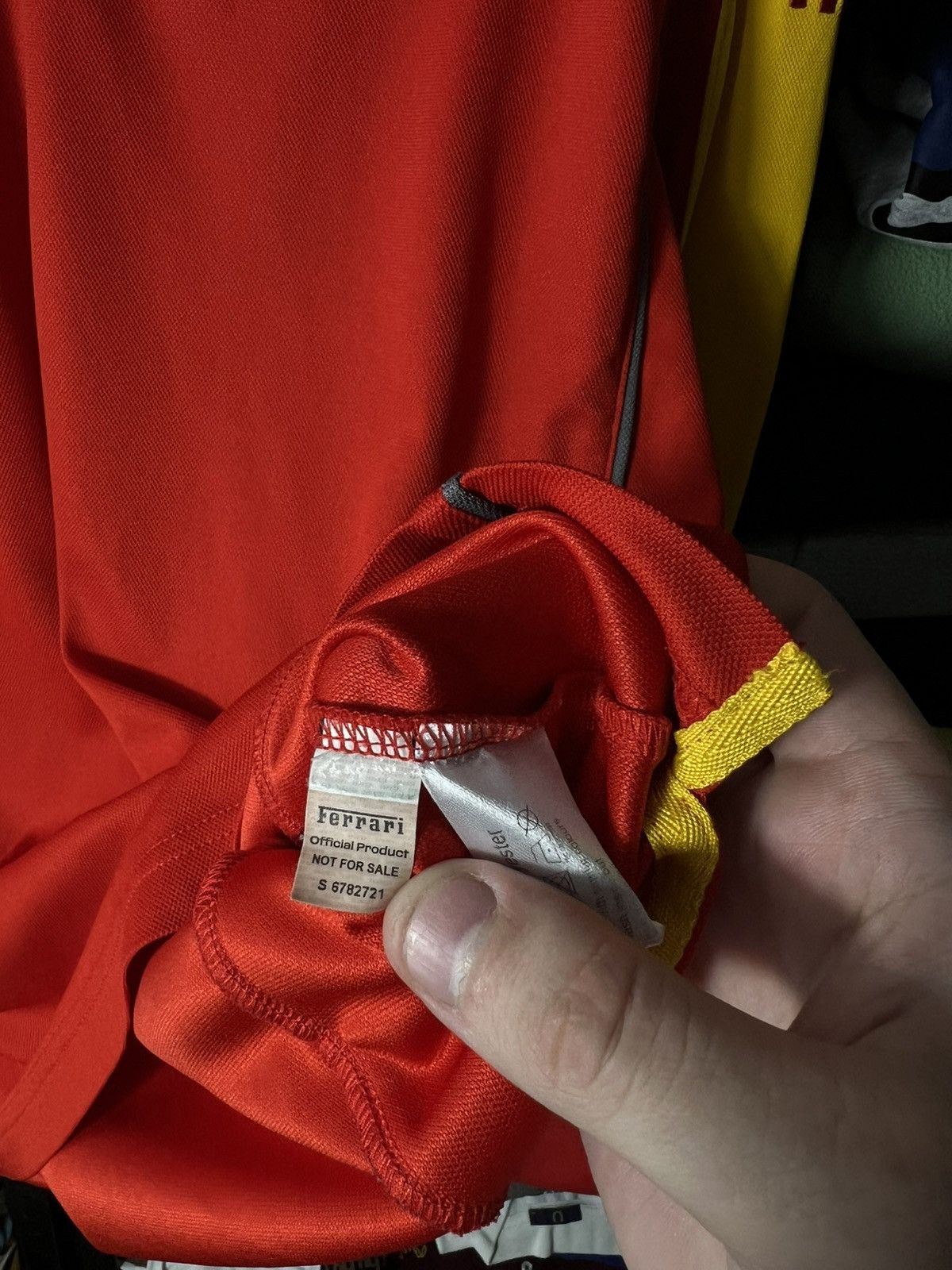 Ferrari Ferrari Shell V-Power Racing Team Polo Shirt Red Yellow Size US L / EU 52-54 / 3 - 11 Thumbnail