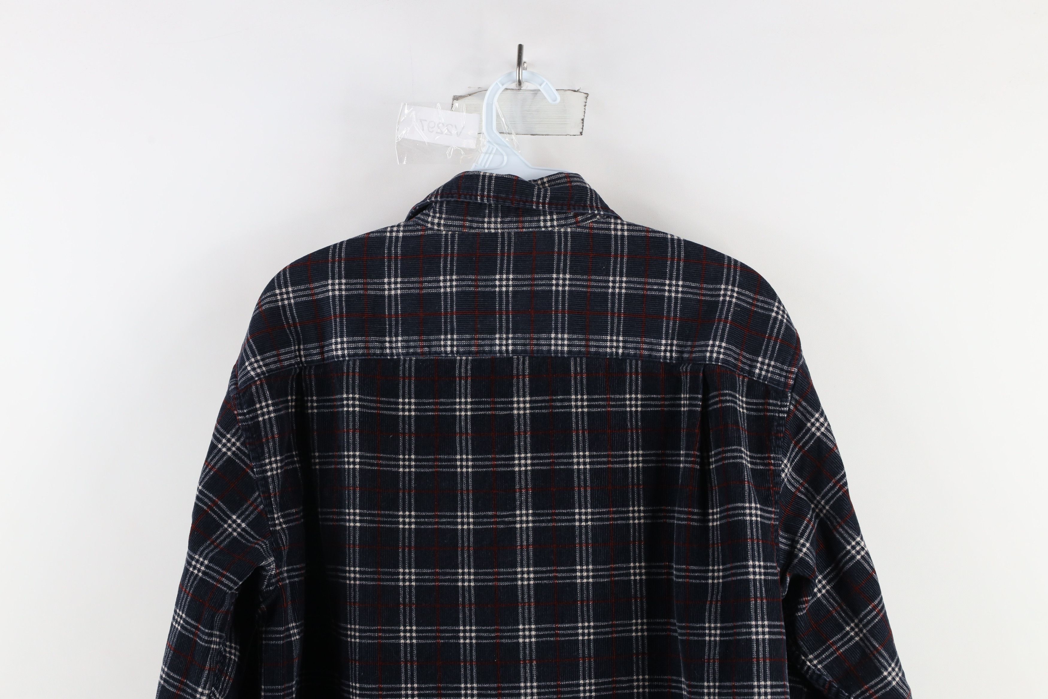 Gap × Vintage Vintage Y2K 2002 Gap Heavyweight Corduroy Button Shirt Plaid Size US L / EU 52-54 / 3 - 9 Thumbnail