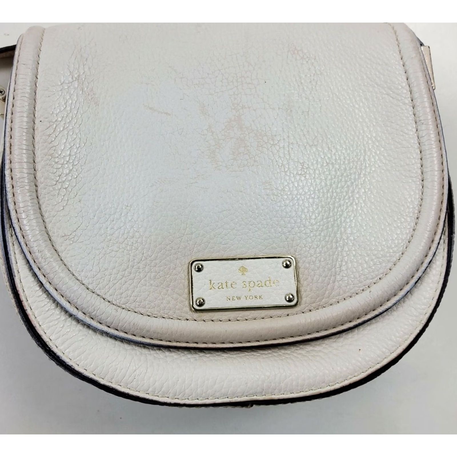 Olive Kate Spade Handbag Purse White Leather Crossbody Shoulder Oliver Street Lilly Women's Size ONE SIZE - 4 Thumbnail